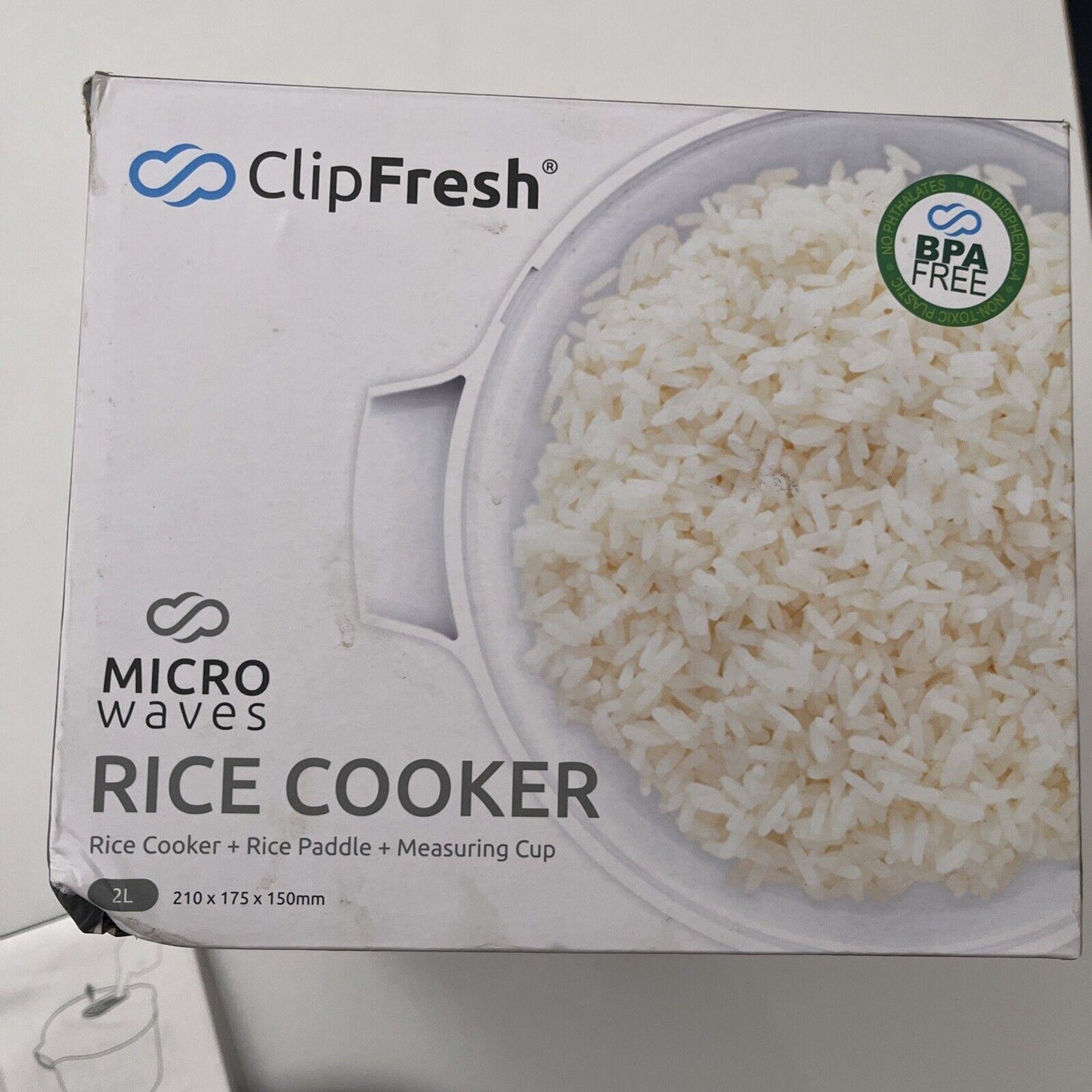ClipFresh Microwave Rice Cooker 2L BPA free