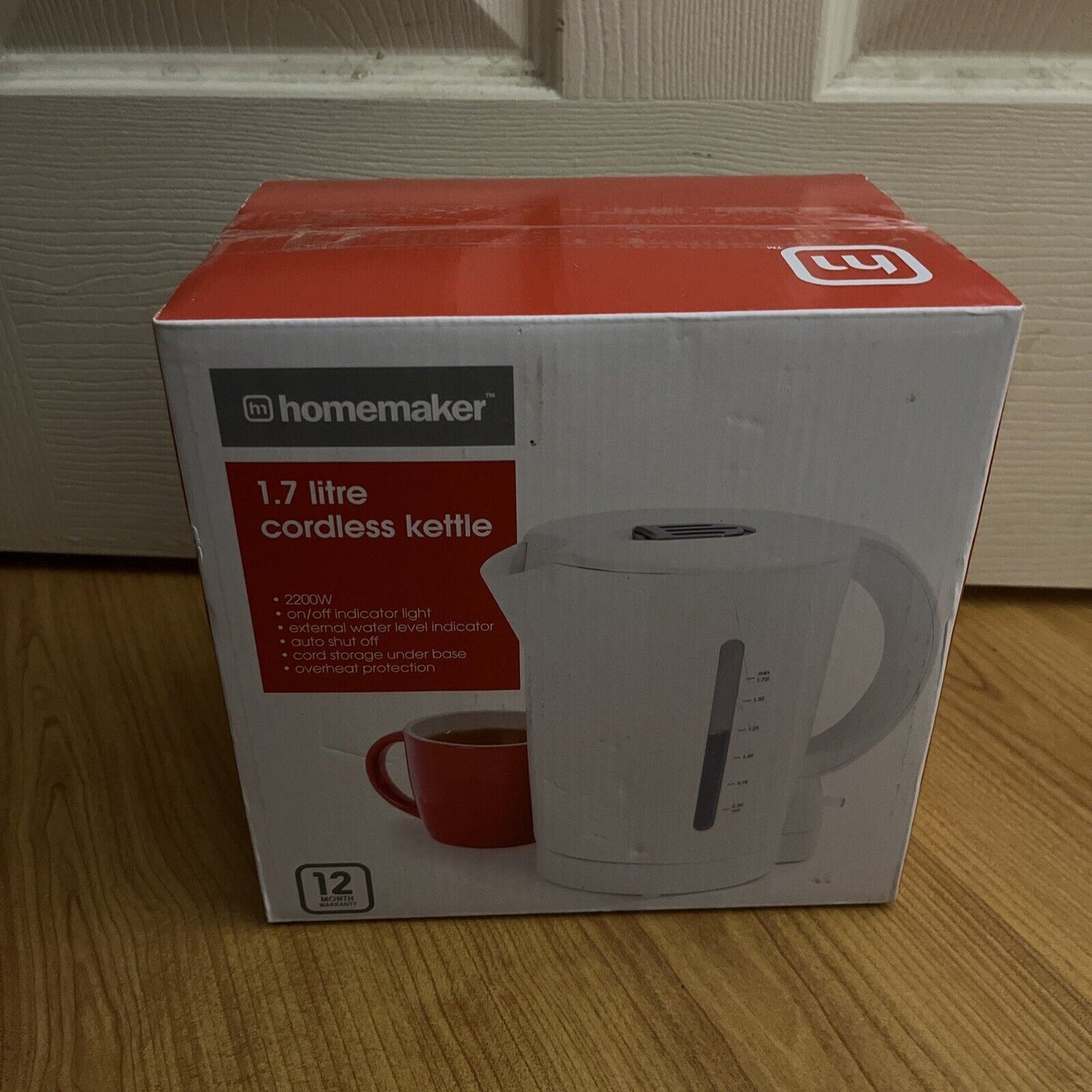 Homemaker 1.7 litre Cordless Kettle NEW