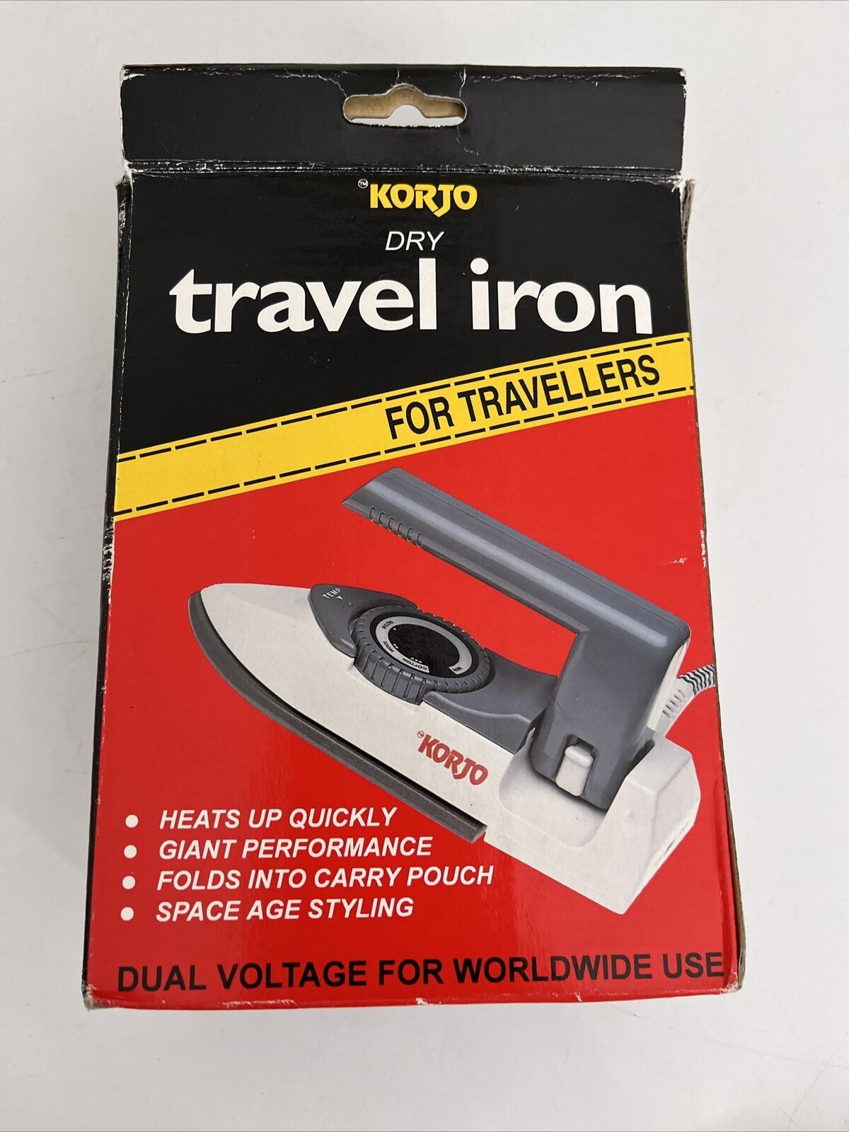 Korjo Dry Travel Iron for Travellers - Dual Voltage