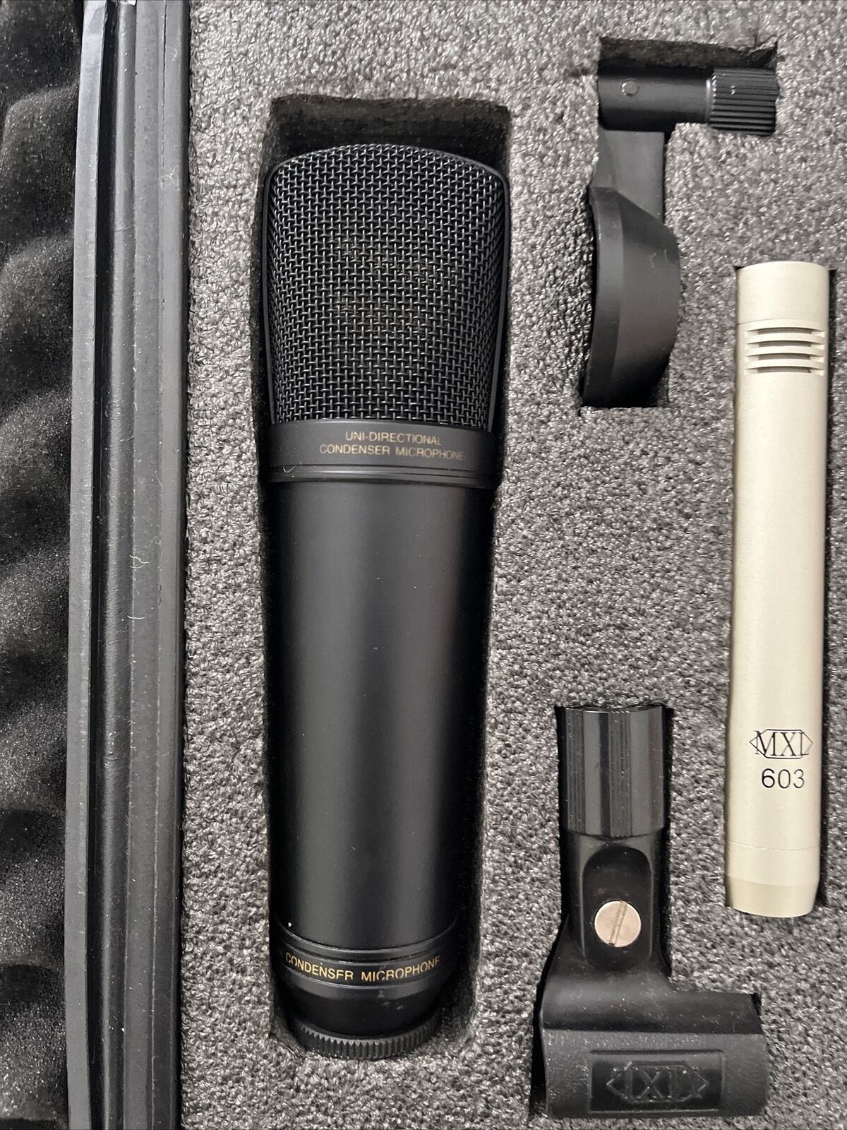 Mxl 2001 And Mxl 603 Condenser Microphone Package  And Carry Case