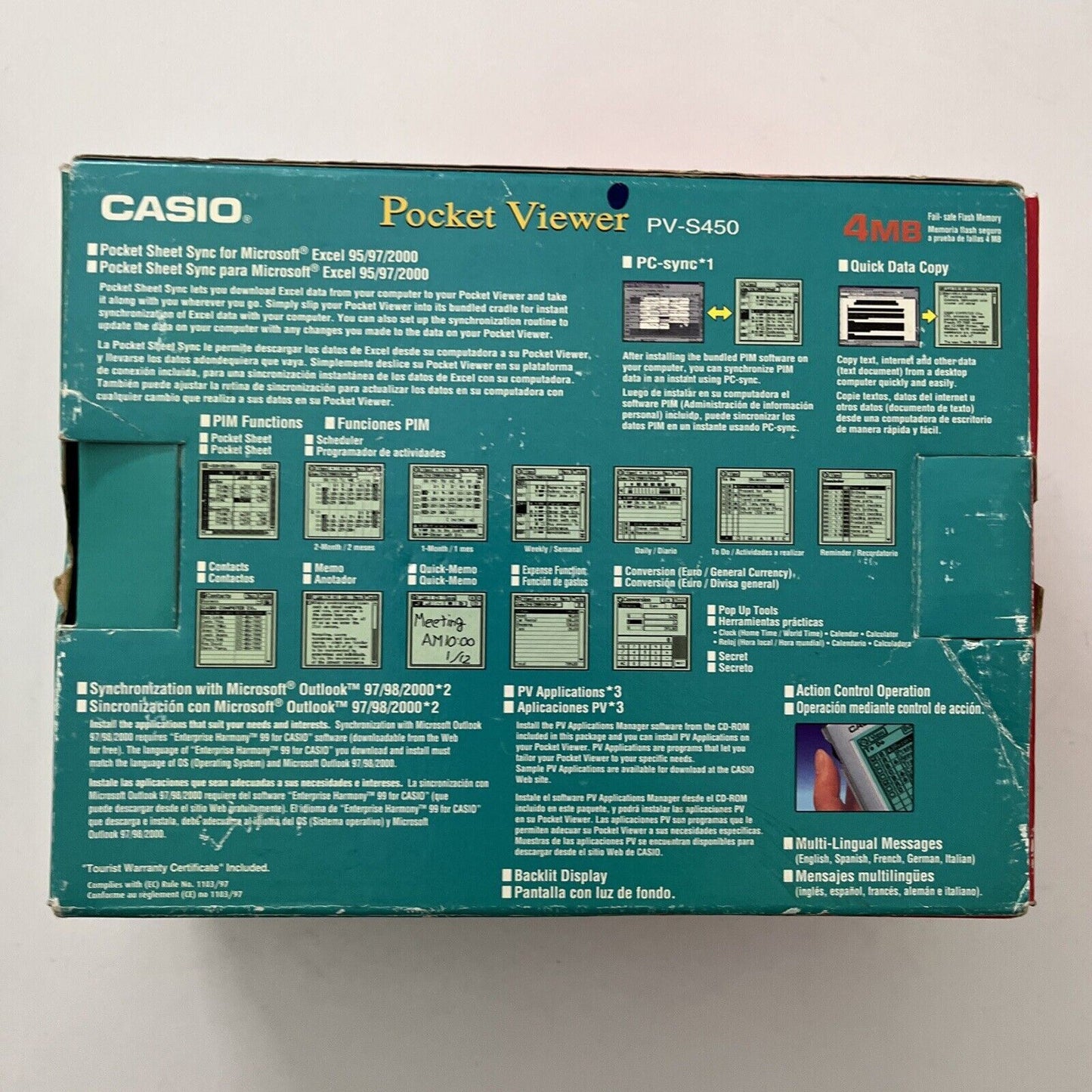 Casio Pocket Viewer PV-S450 Organiser Retro Vintage