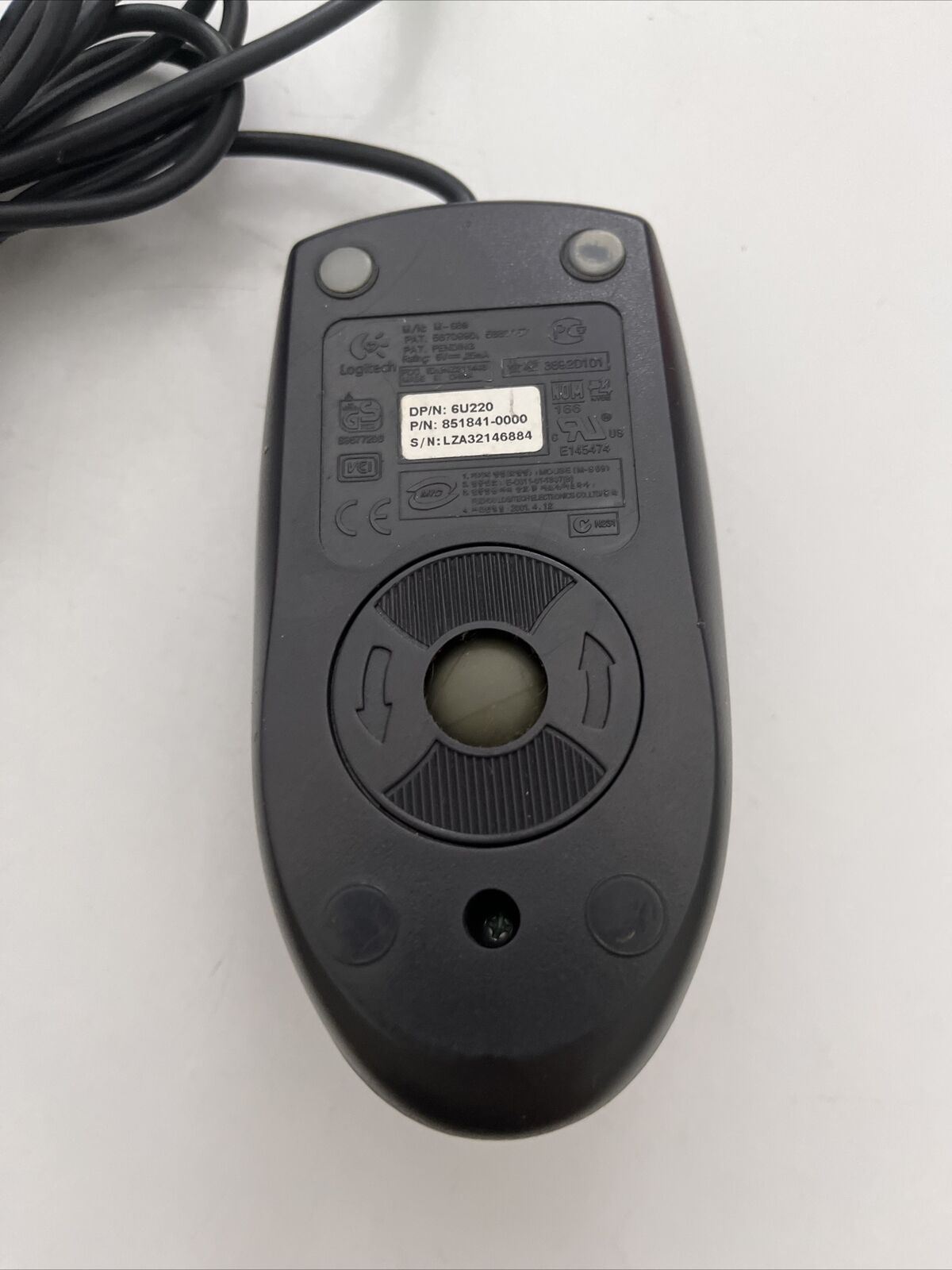 Dell M-S69 PS/2 Wired Mouse - Scroll Ball