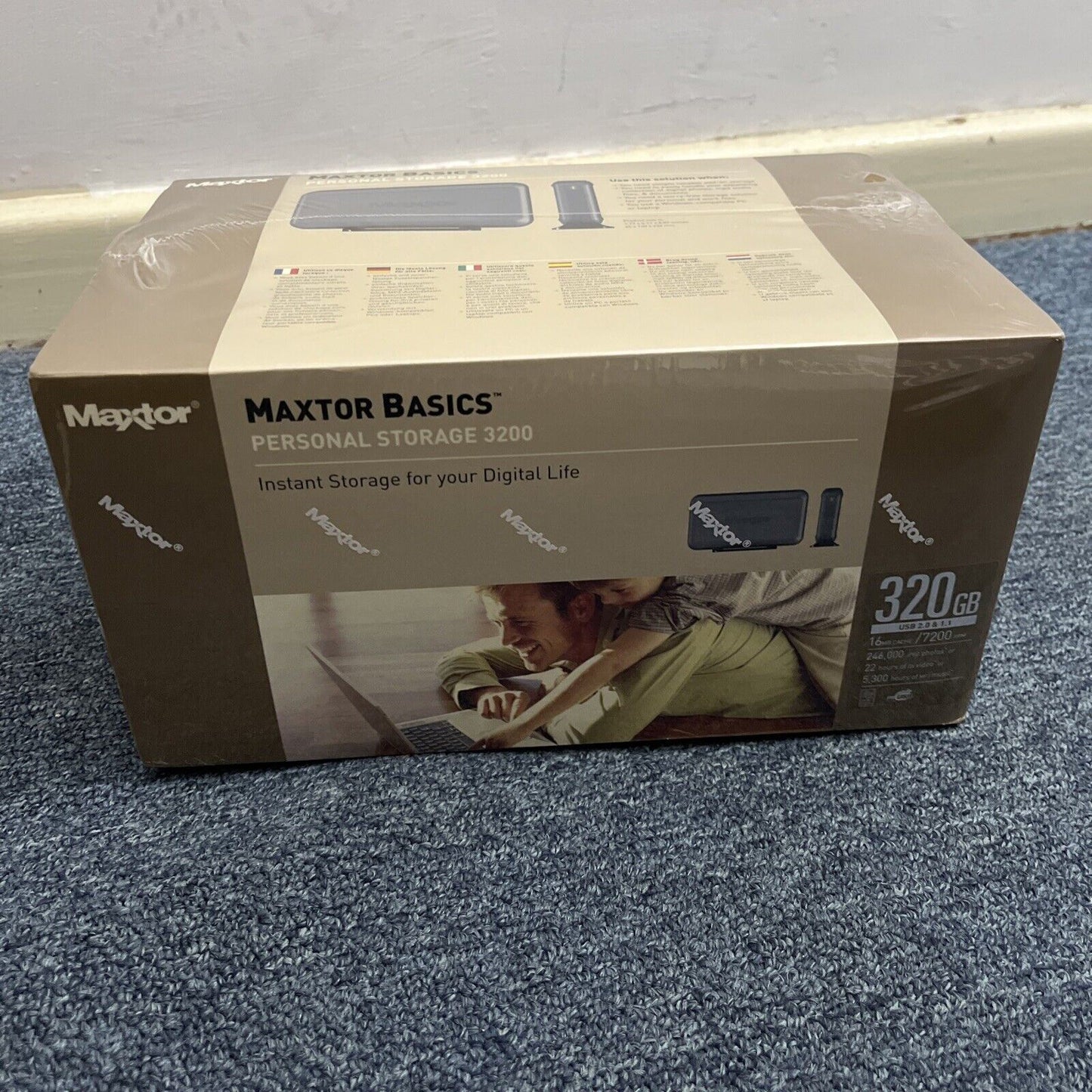 Maxtor External Hard Drive 320GB Personal Storage 3200 USB  BRAND NEW