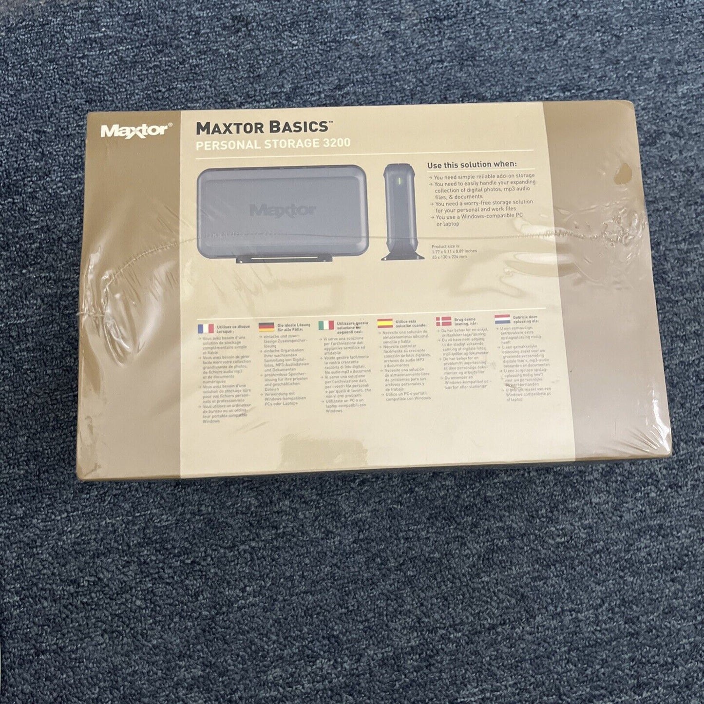 Maxtor External Hard Drive 320GB Personal Storage 3200 USB  BRAND NEW