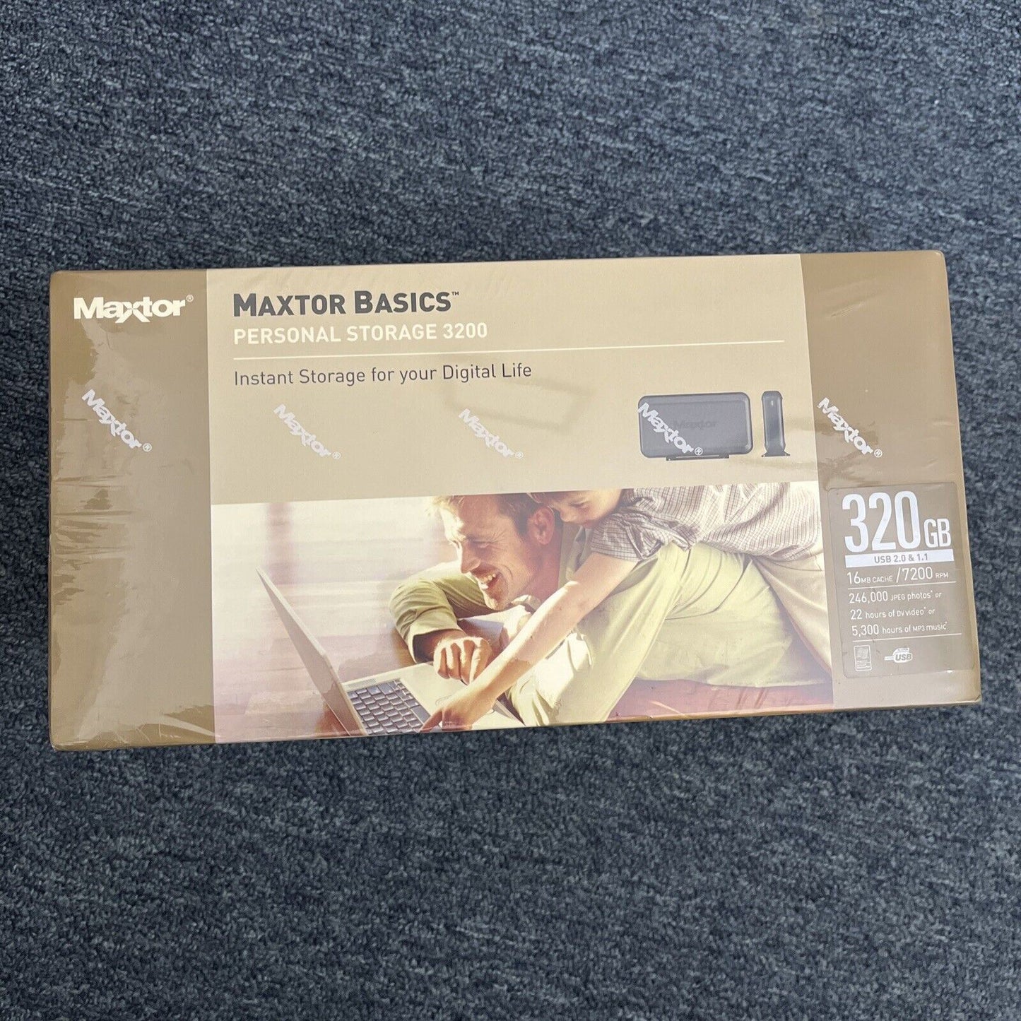 Maxtor External Hard Drive 320GB Personal Storage 3200 USB  BRAND NEW