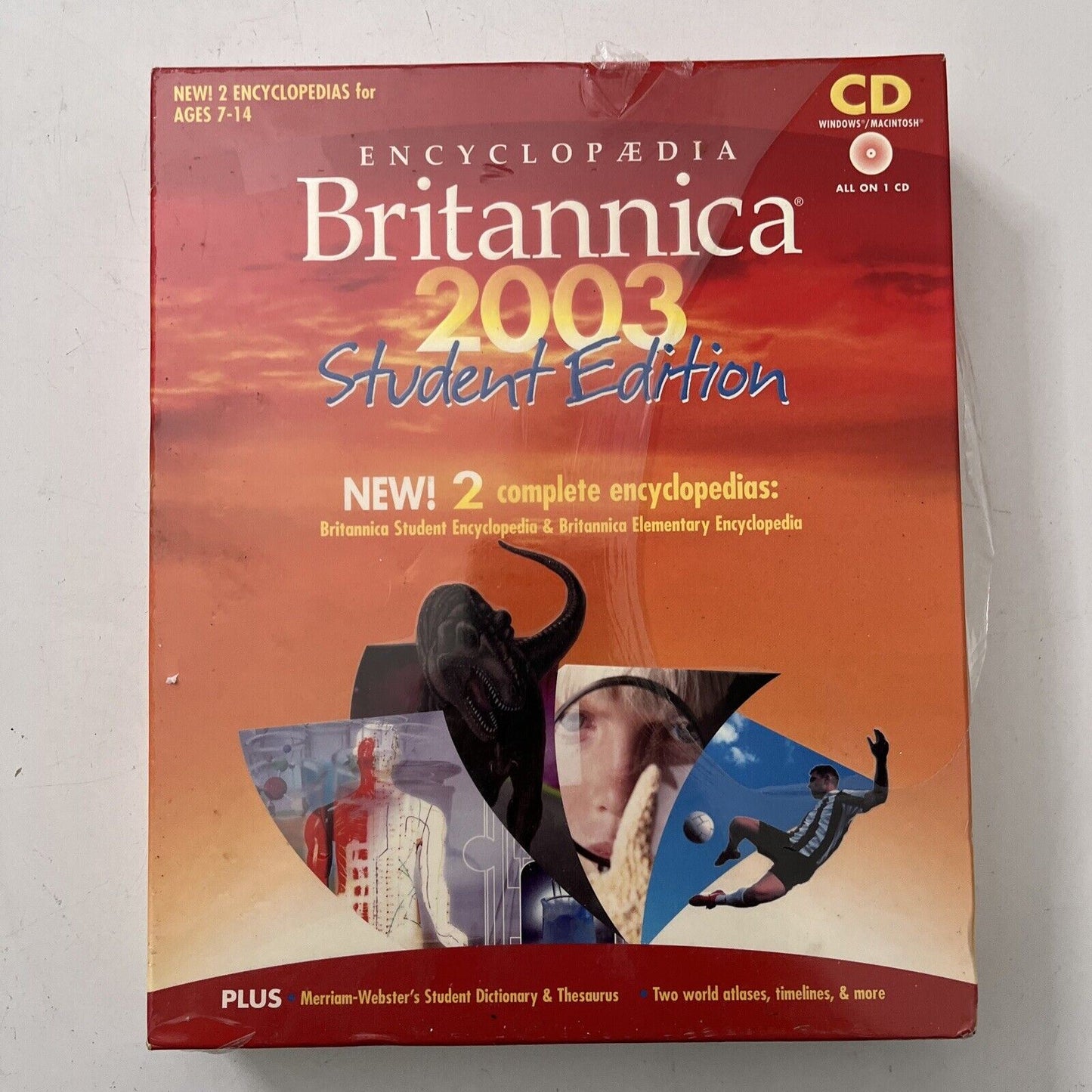 Encyclopaedia Britannica 2003 Student Edition  - PC Windows Mac Software