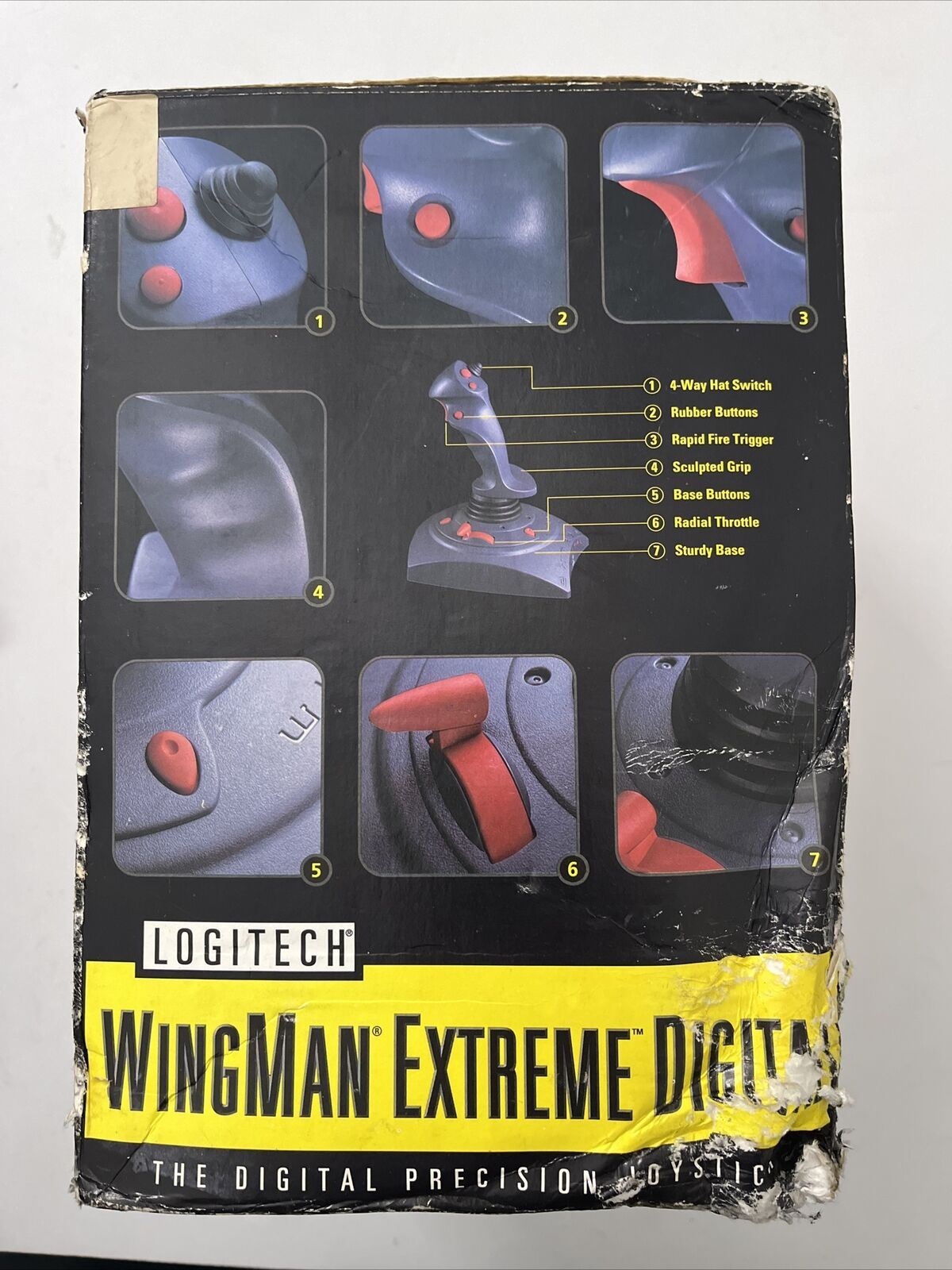 Retro Logitech Wingman Extreme Digital Precision Joystick IBM PC Game Port