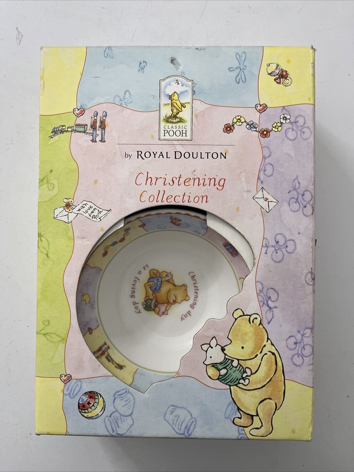 Disney Winnie the Pooh 3-Piece Christening Collection 2001 by Royal Doulton NEW