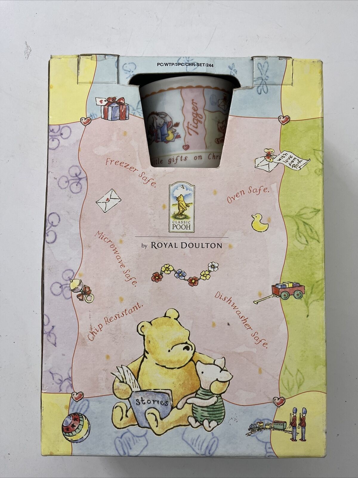 Disney Winnie the Pooh 3-Piece Christening Collection 2001 by Royal Doulton NEW