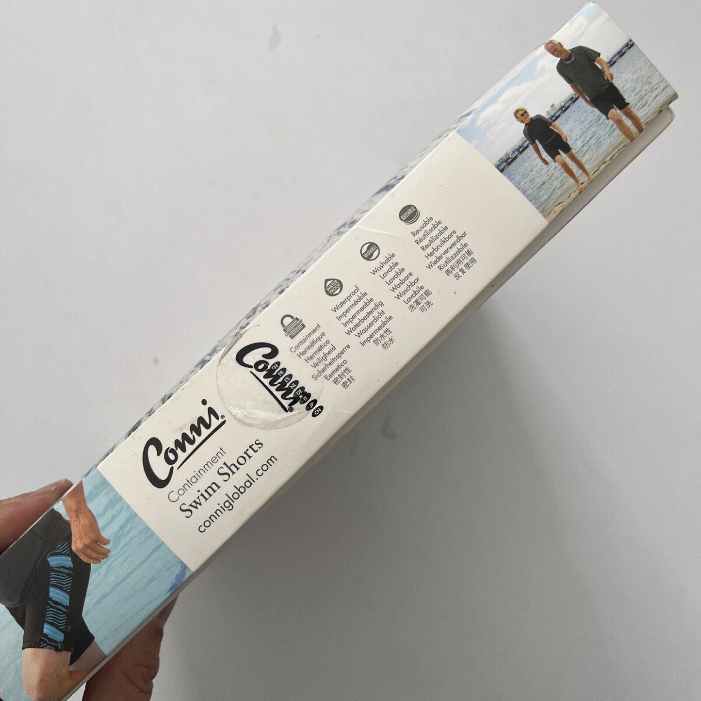 Conni Containment Swim Shorts Reusable Black Medium NEW