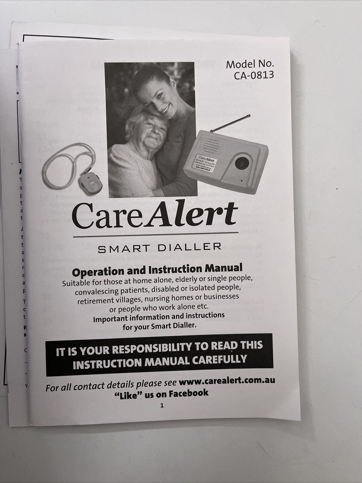 Care Alert Smart Dialler with Necklace CA-0813