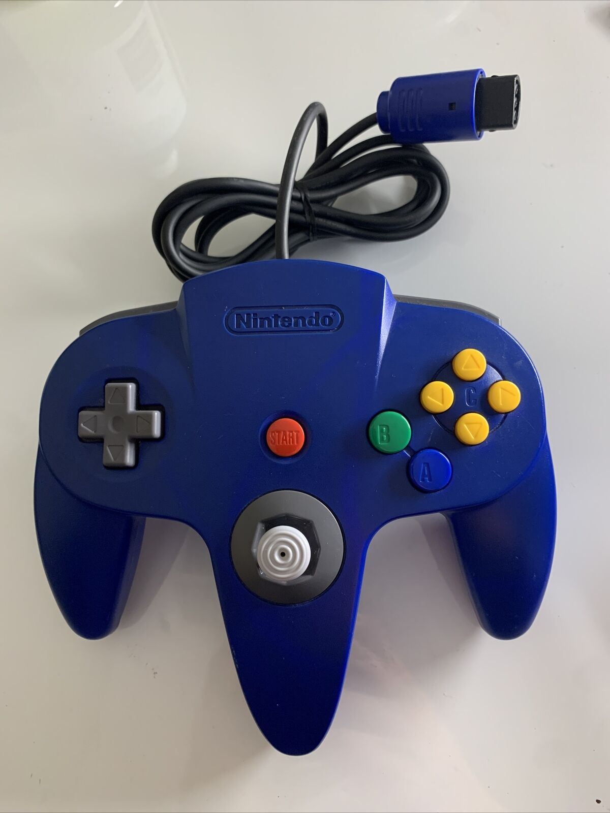 Official Nintendo 64 Controller Blue - Genuine Tested and working