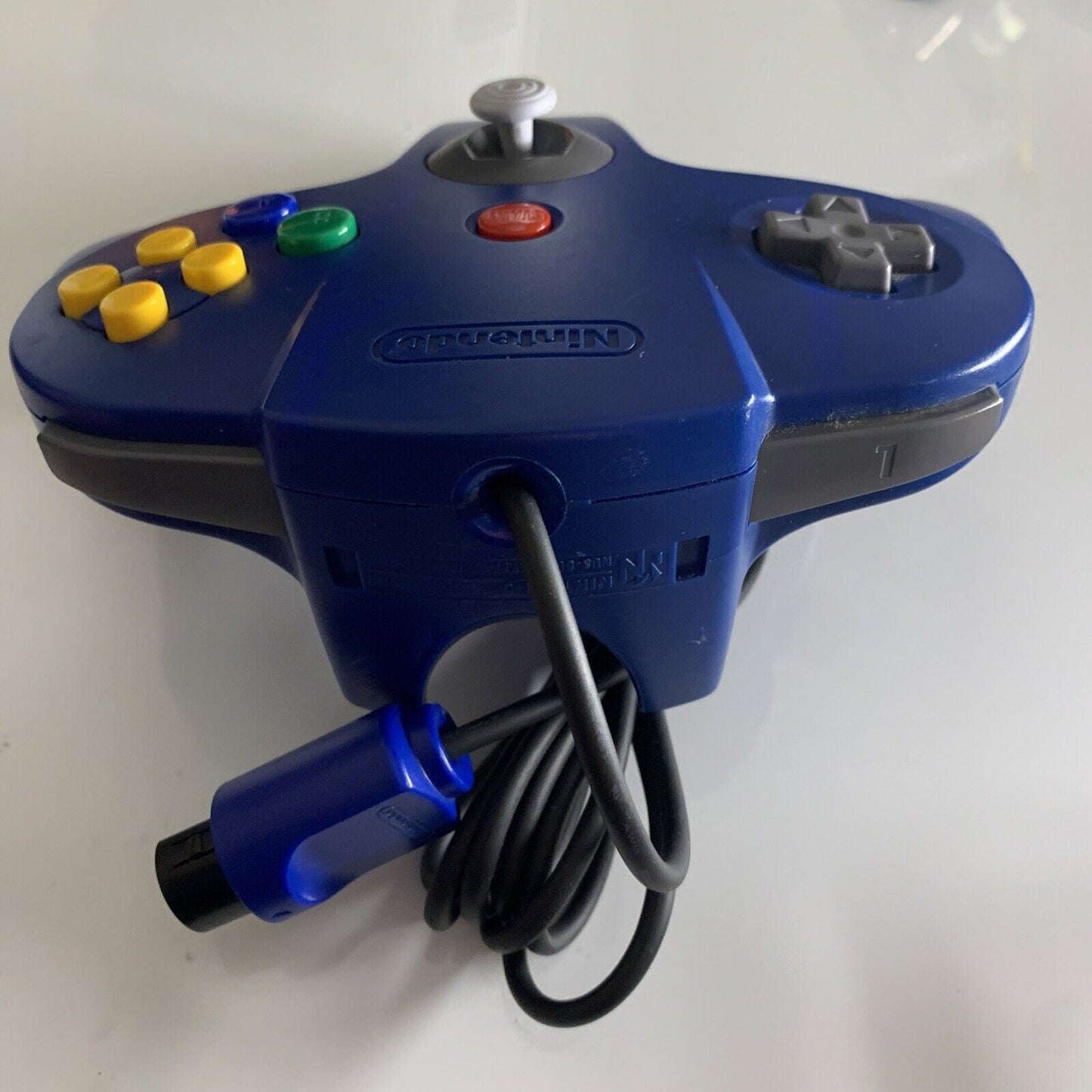 Official Nintendo 64 Controller Blue - Genuine Tested and working