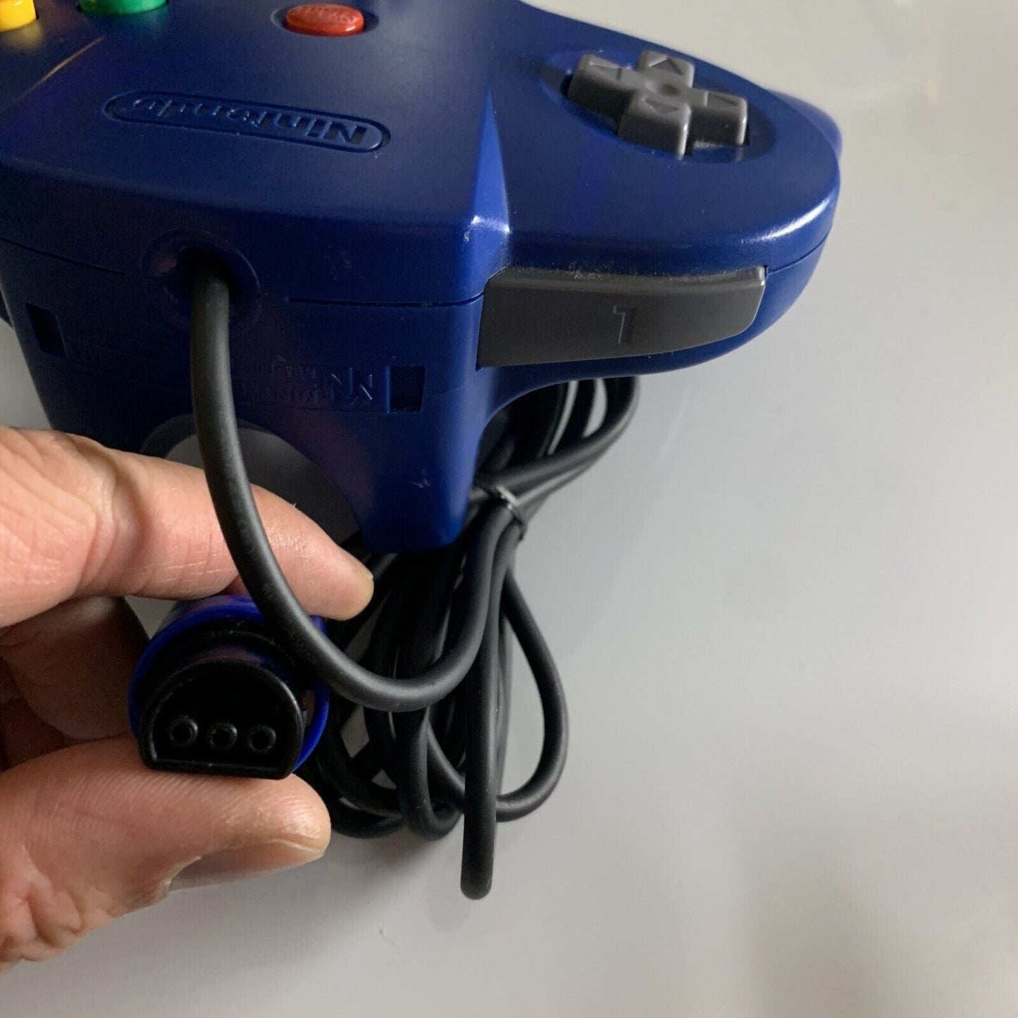 Official Nintendo 64 Controller Blue - Genuine Tested and working