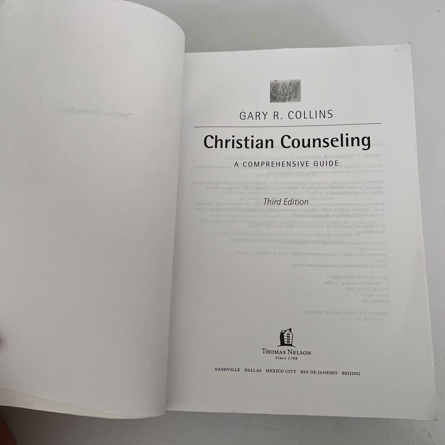 Christian Counseling 3rd Edition: Revised and Updated by Gary R. Collins