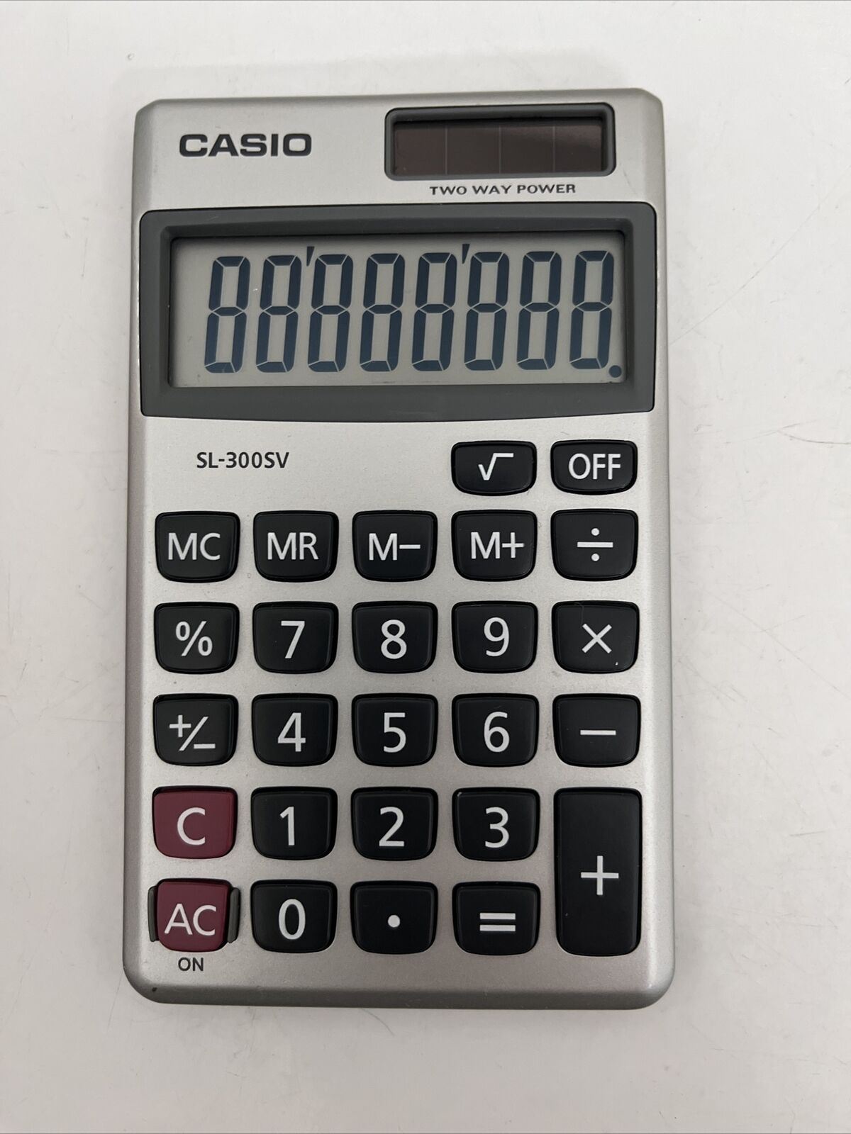 Casio SL-300SV Calculator Solar Powered