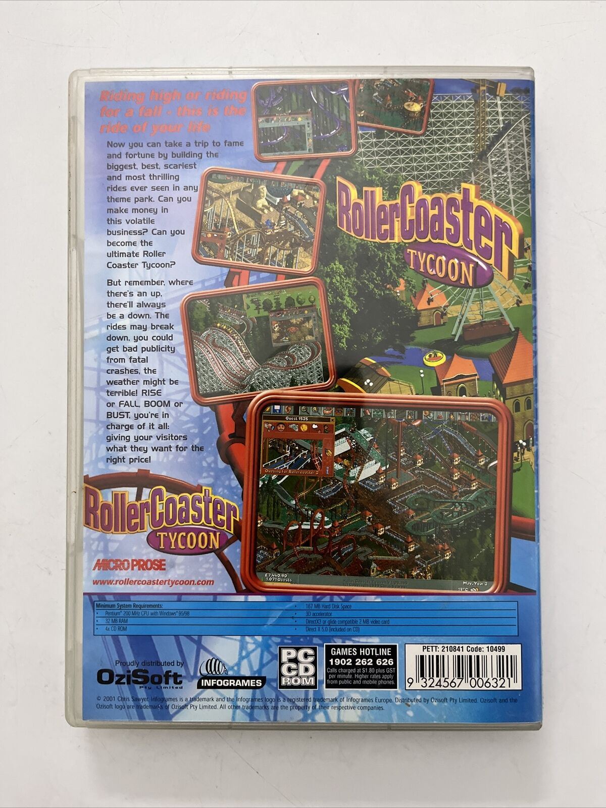 Roller Coaster Tycoon - PC Windows Game