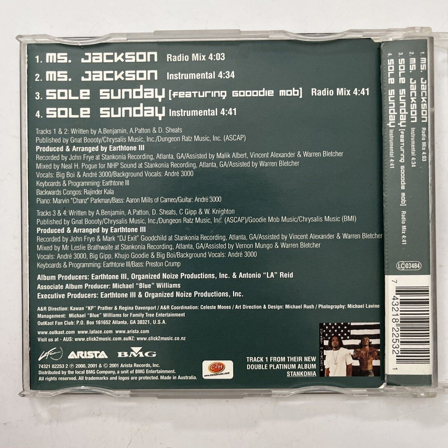 OutKast – Ms. Jackson (CD, 2001) Single