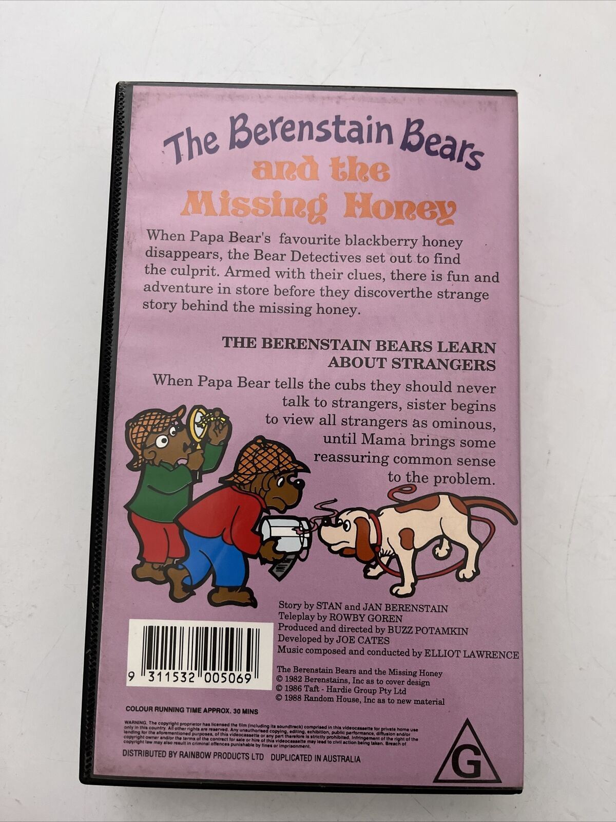 The Berenstain Bears and the Missing Honey VHS PAL 1998