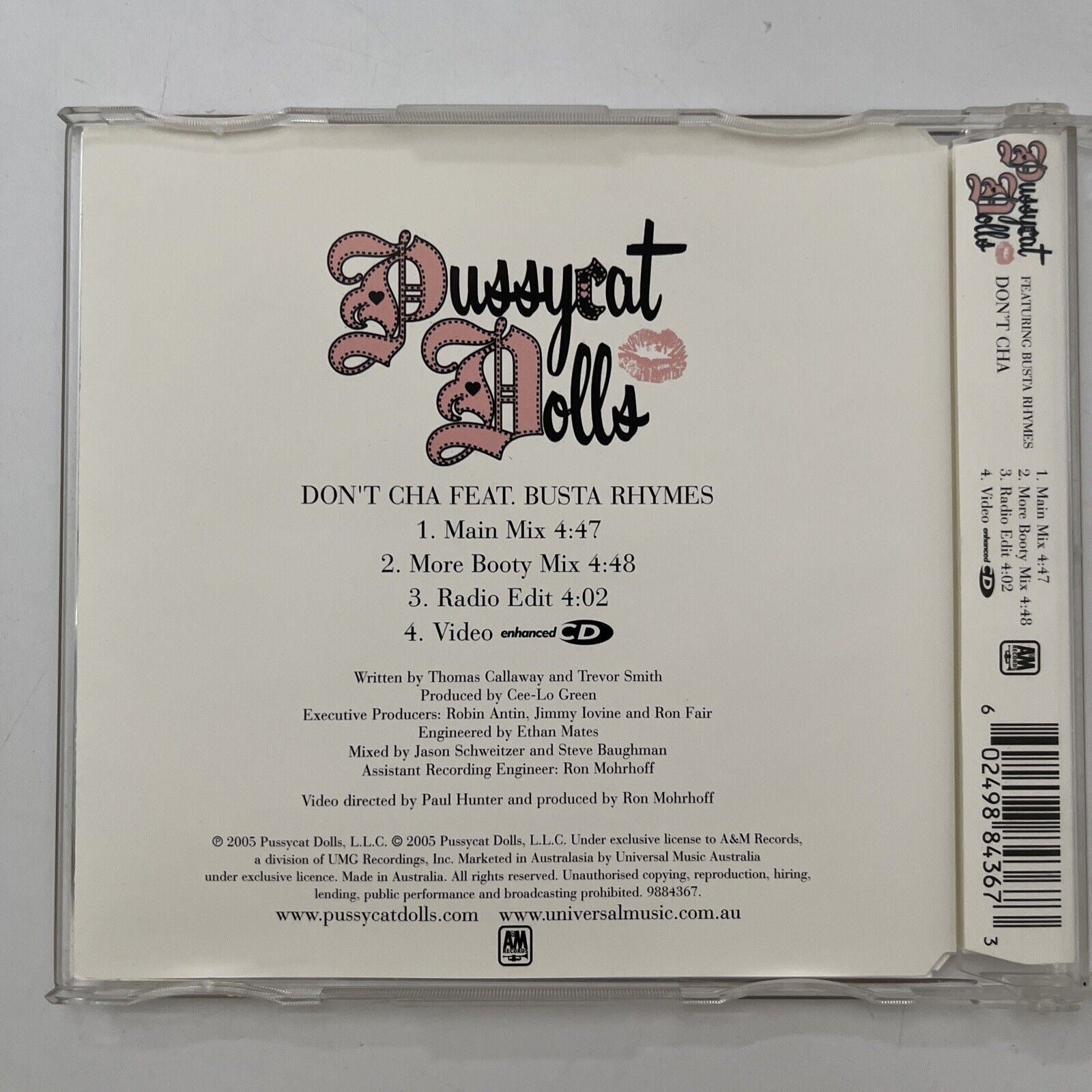 Pussycat Dolls Don t Cha CD 2005 Featuring Busta Rhymes