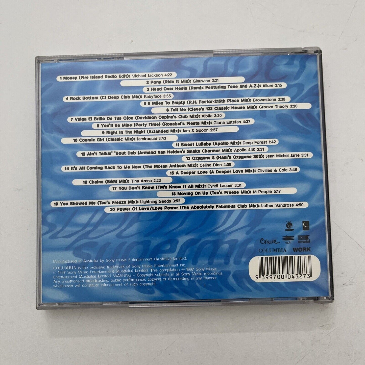 Supermix Volume 1 (CD, 1997) Michael Jackson, Celine Dion, Gloria Estefan..