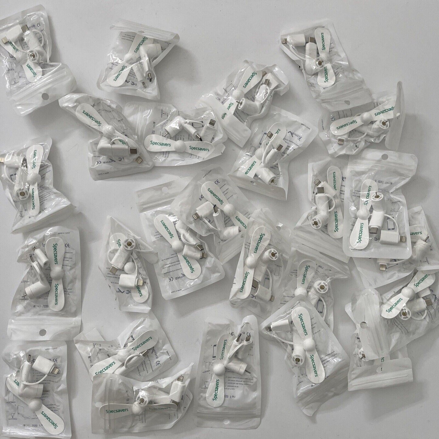 25x Mini Fans Micro USB, USB-C Lightning NEW