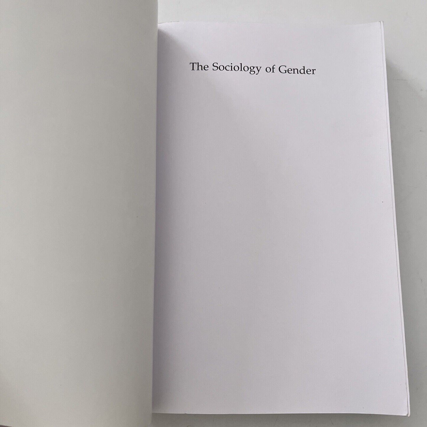 The Sociology of Gender: An Introduction to Theory and Research by Amy Wharton
