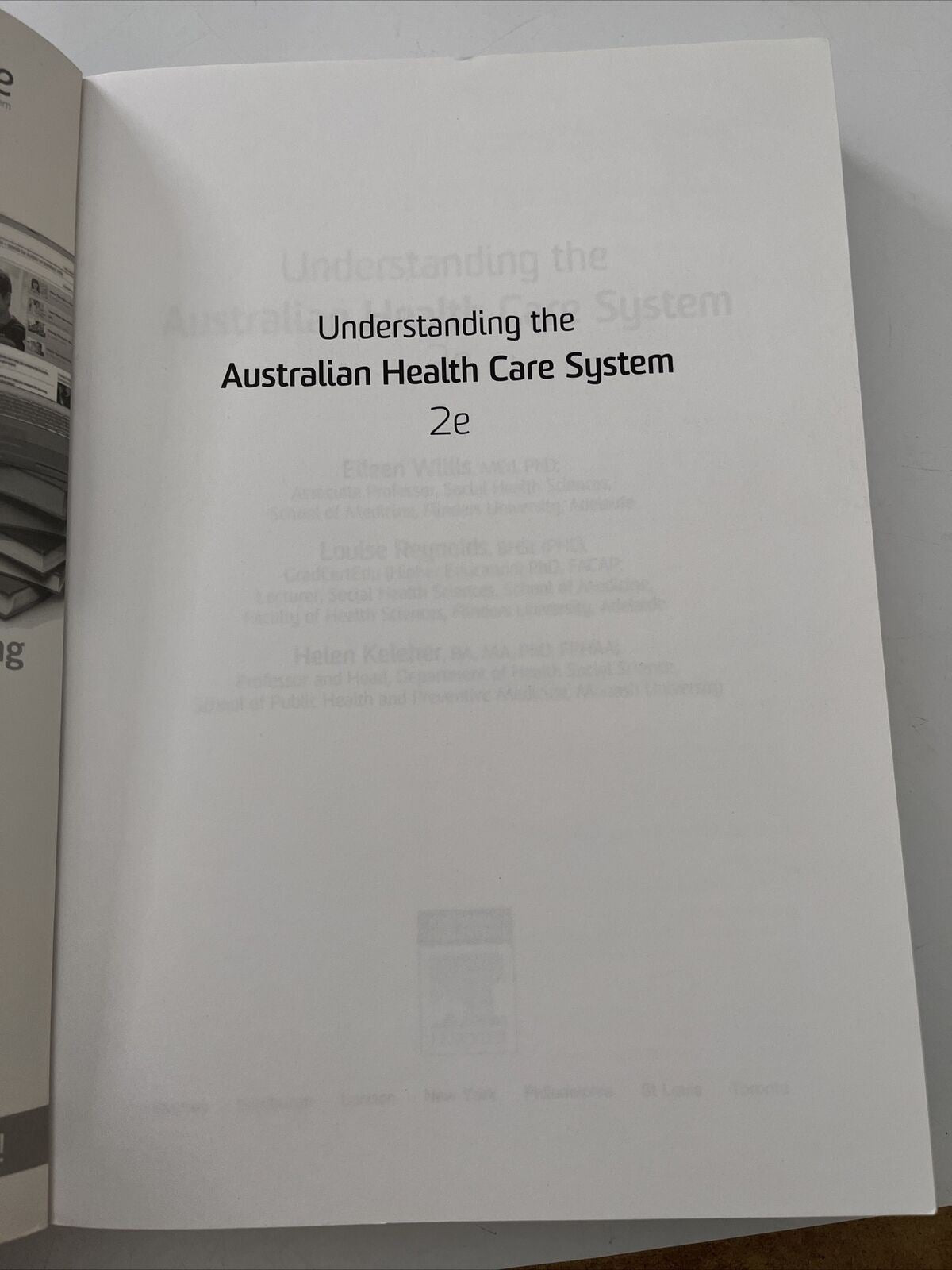 Understanding the Australian Health Care System by Reynolds Willis  Keleher