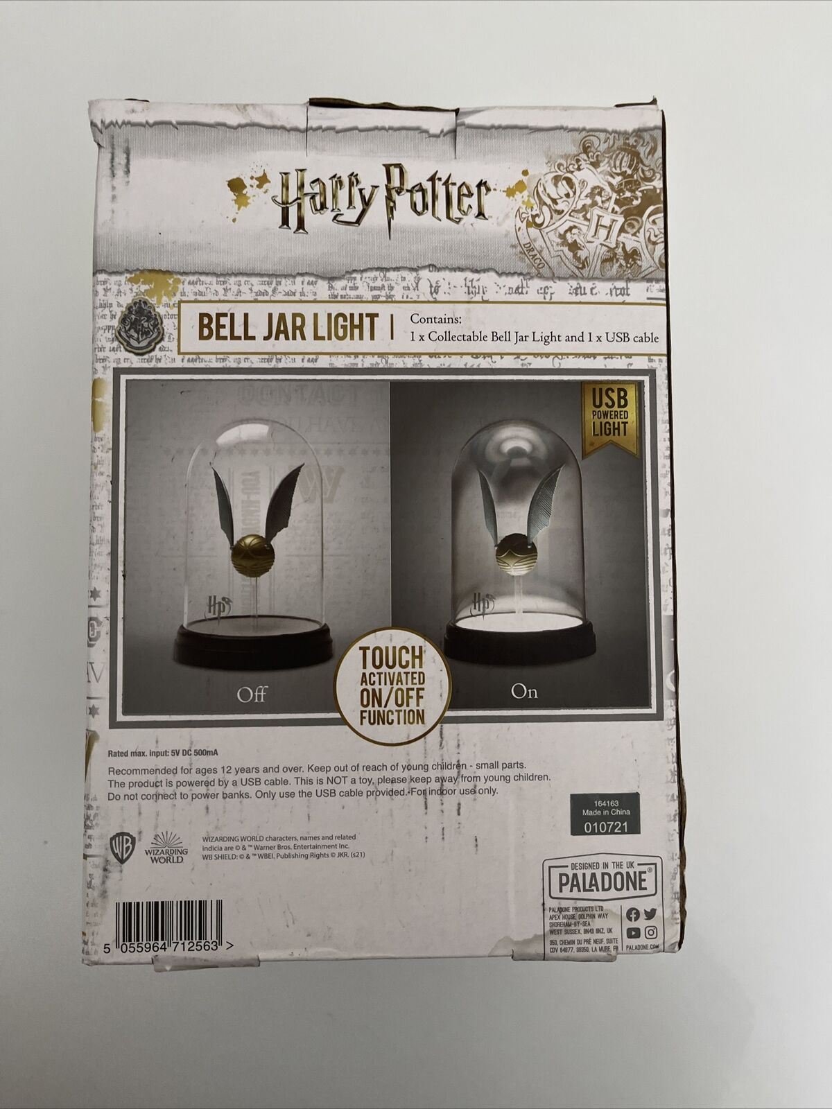 NEW Harry Potter Bell Jar Light USB Powered