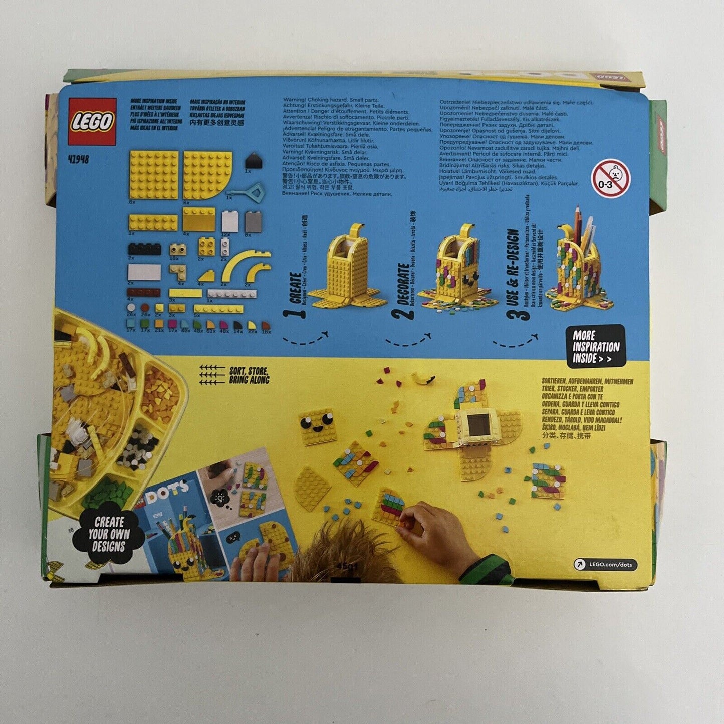 NEW LEGO 41948 DOTS Cute Banana Pen Holder