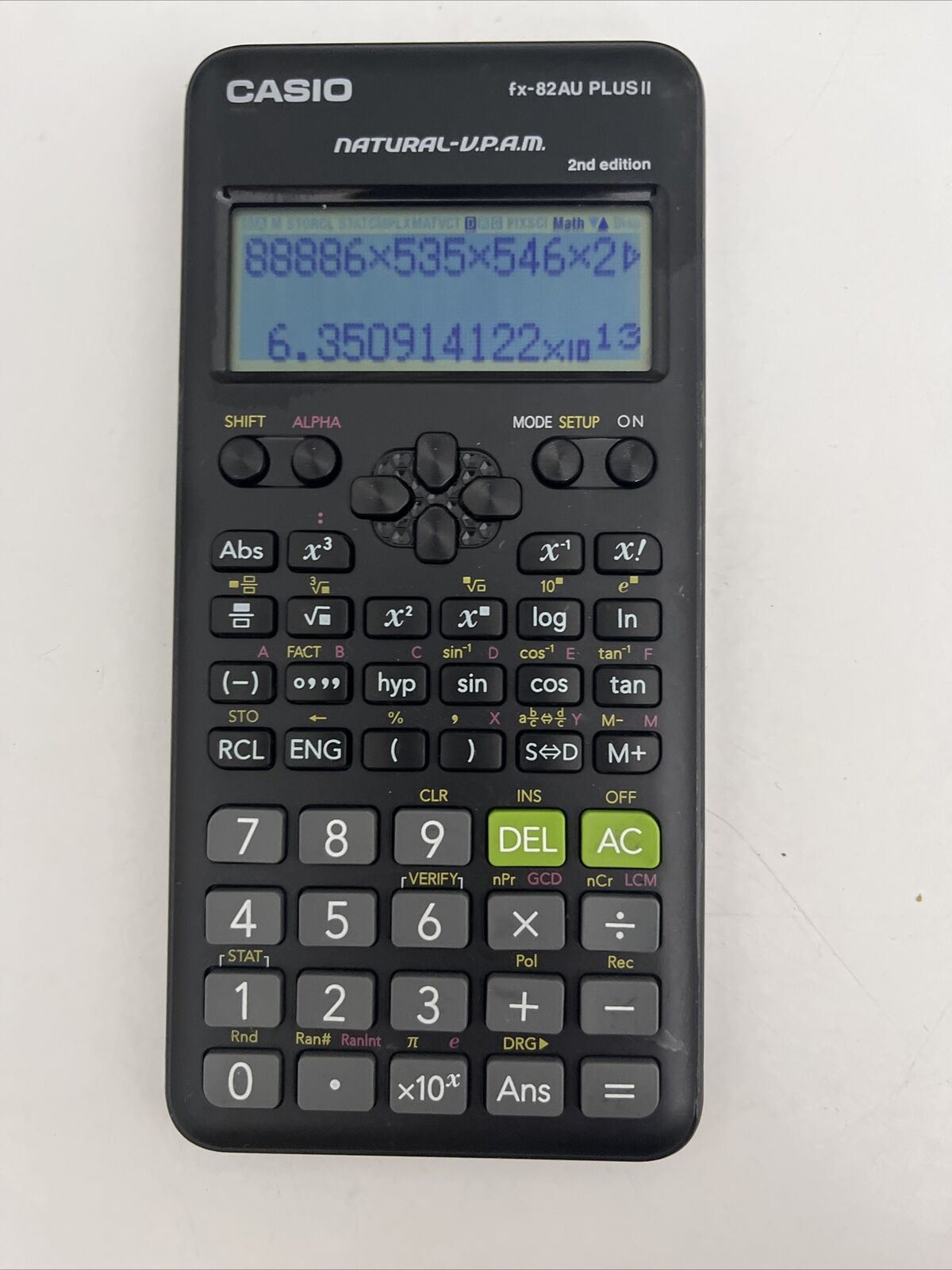 Casio FX82AU PLUS II Scientific Calculator 2nd Edition