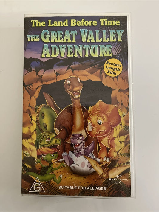 The Land Before Time - The Great Valley Adventure VHS Tape PAL