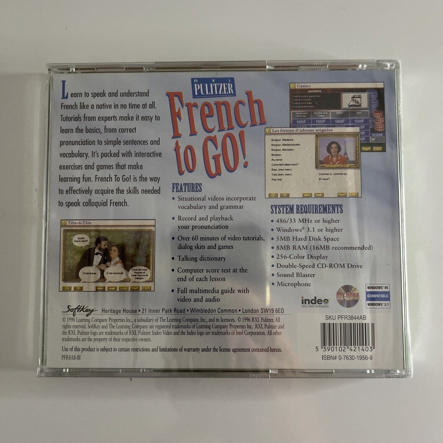 *New Sealed* French to Go! PC Windows Language Learning Software