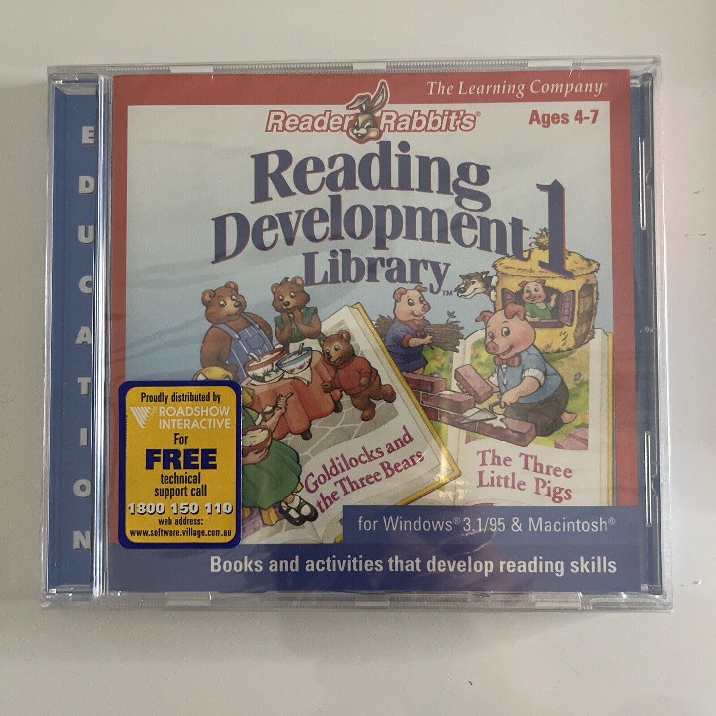 *New Sealed* Reader Rabbits Reading Development Library 1 & 2 PC Windows