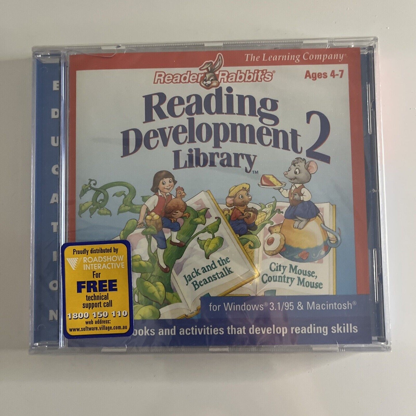 *New Sealed* Reader Rabbits Reading Development Library 1 & 2 PC Windows