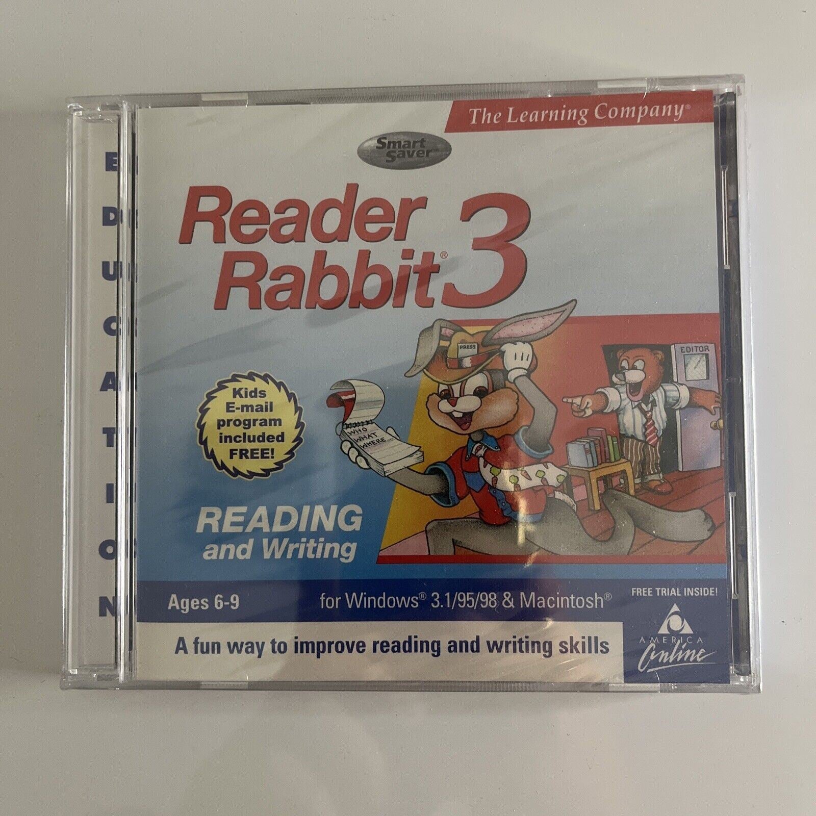 Reader Rabbit Library 3 Cd *New Sealed* Reader Rabbit 3 - PC Windows Mac Educational – Retro Unit