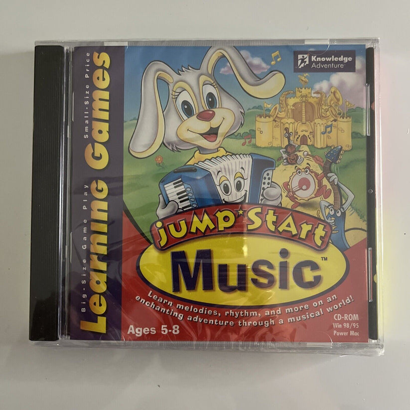 *New Sealed* Learning Games Jump Start Music PC Windows Educational