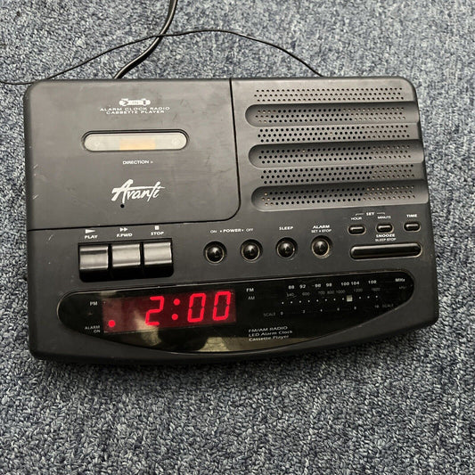 Avante CR-650 Cassette Alarm Clock Radio *Requires Belt Replacement