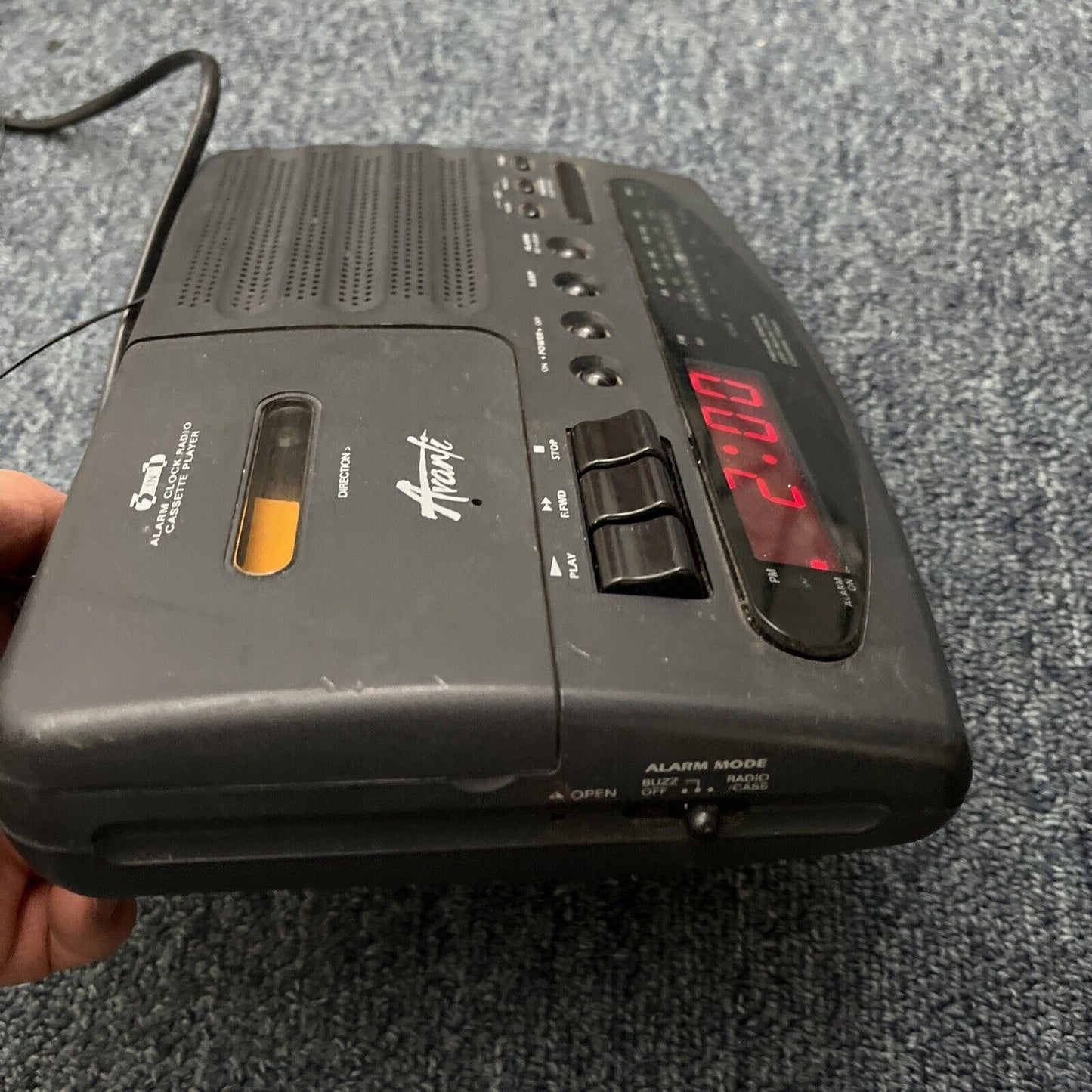 Avante CR-650 Cassette Alarm Clock Radio *Requires Belt Replacement