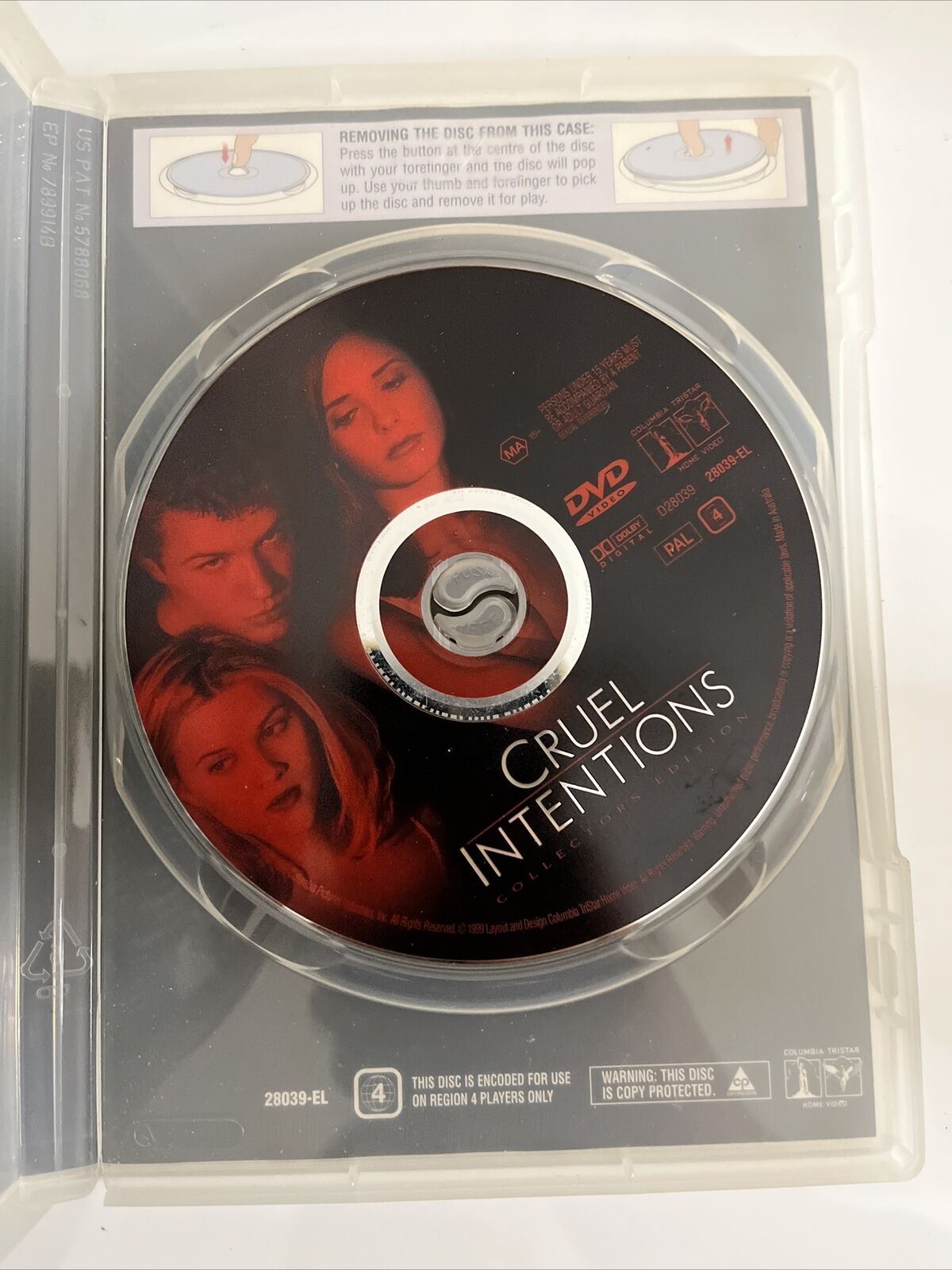 Cruel Intentions (DVD, 1999) Sarah Michelle Gellar, Reese Witherspoon. Region 4