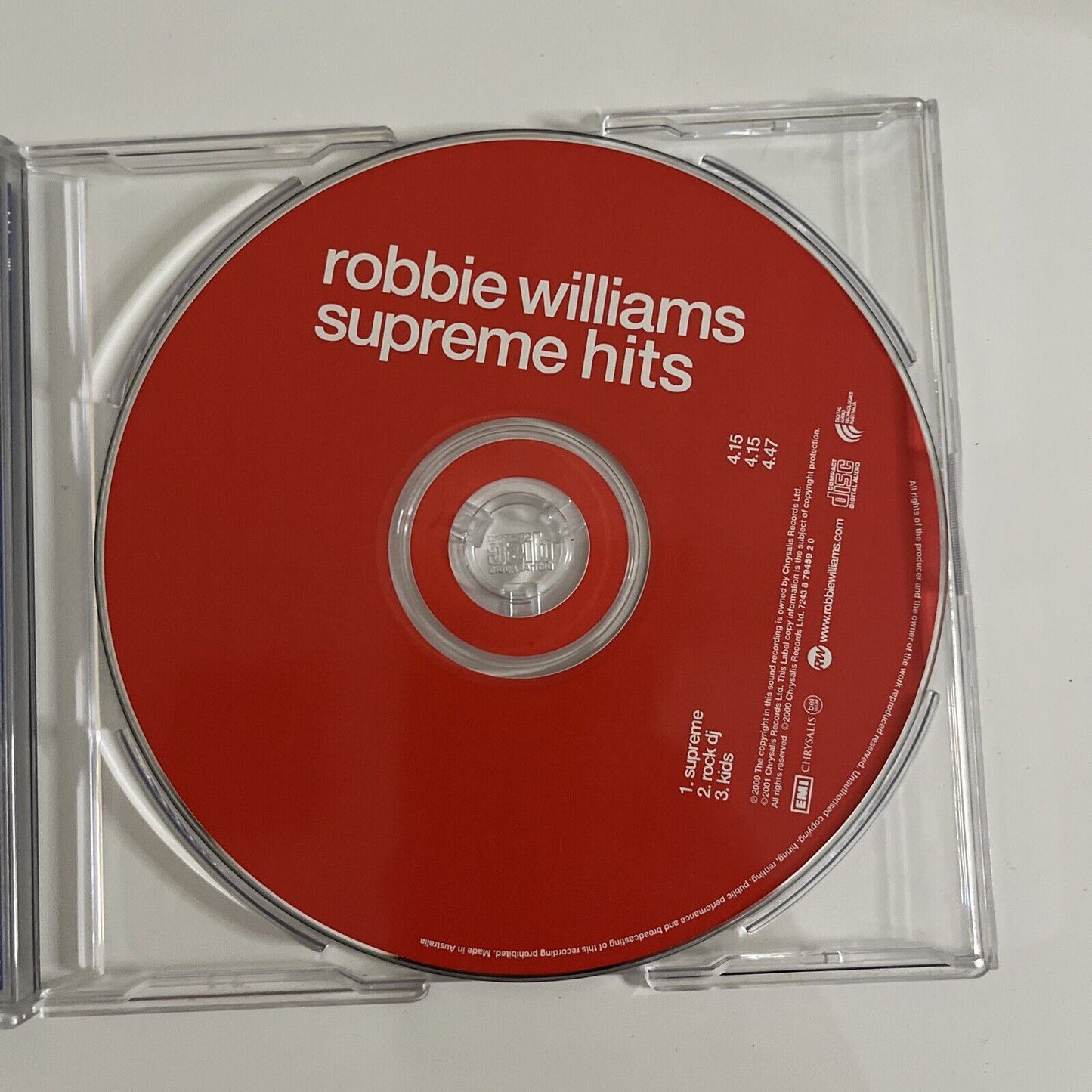 Robbie Williams - Supreme Hits CD 2000 Single