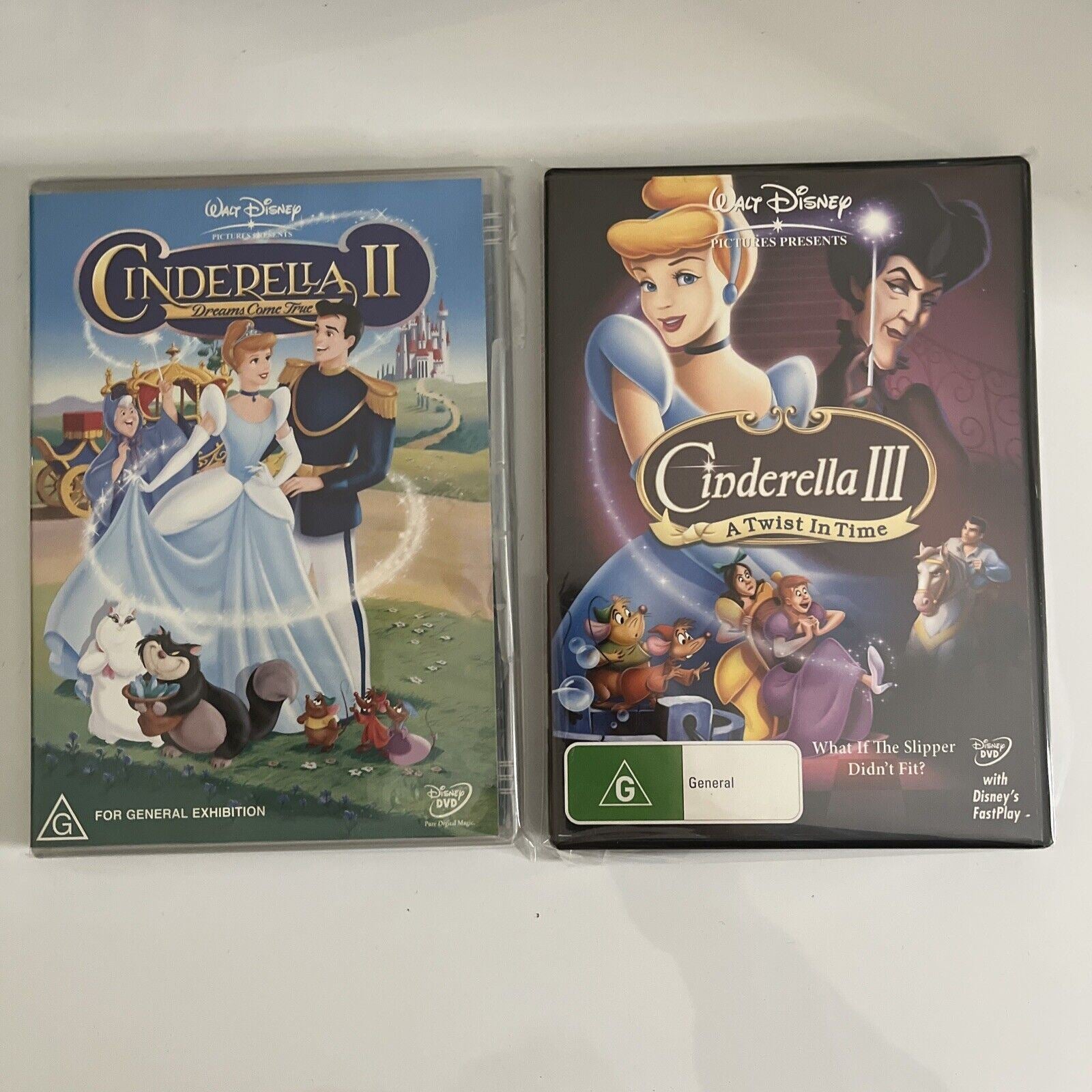 Walt Disney Cinderella 2 & 3: Dreams Come True (DVD) NEW Region 4 ...