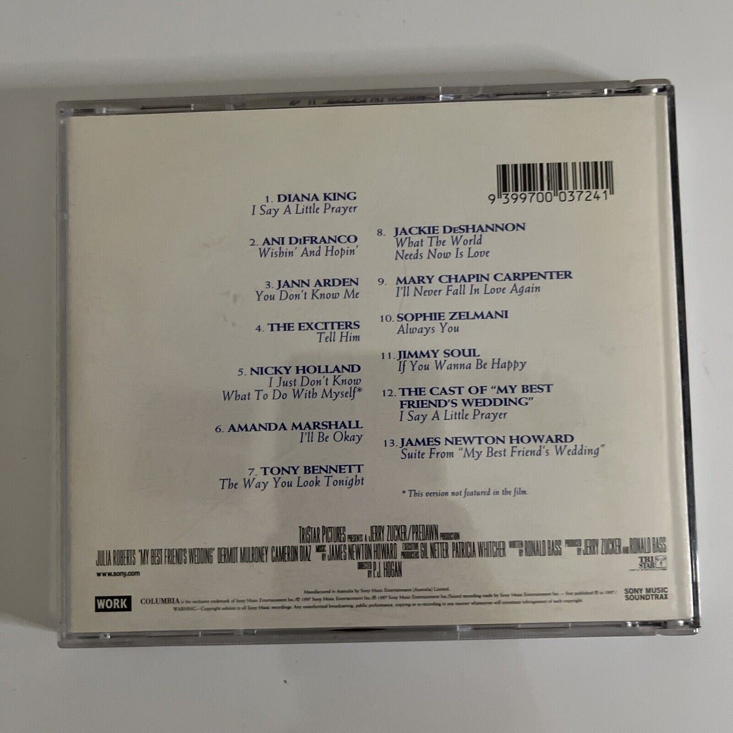 My Best Friend's Wedding (Music From The Motion Picture) CD 1997 Soundtrack