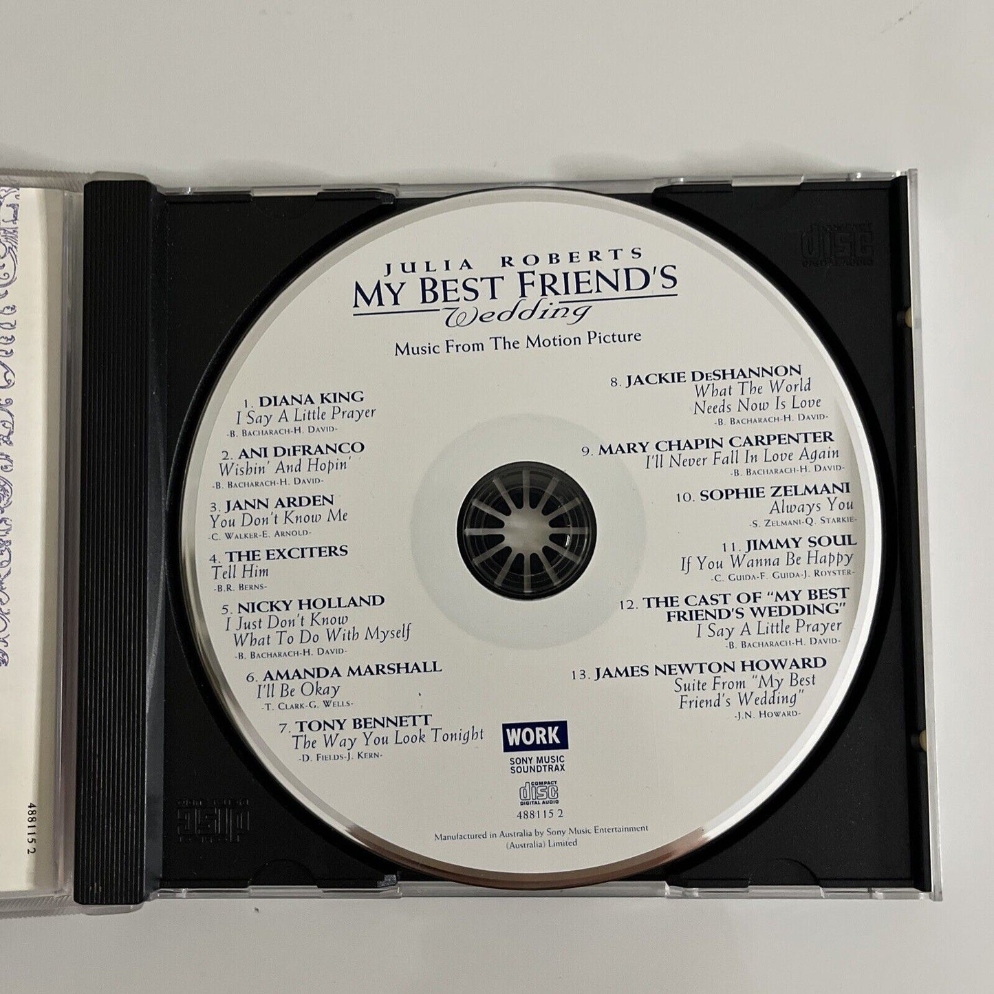 My Best Friend's Wedding (Music From The Motion Picture) CD 1997 Soundtrack