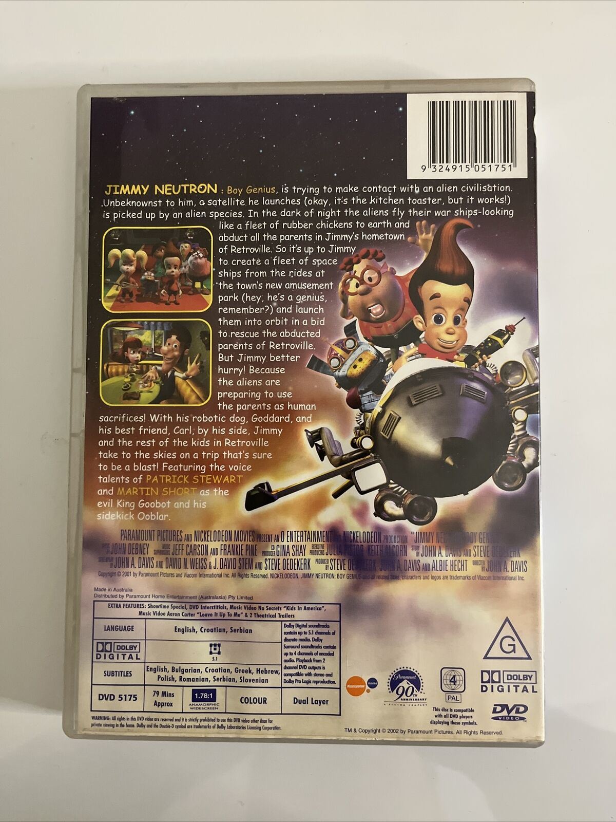 Jimmy Neutron Boy Genius DVD 2001 Megan Cavanagh Mark