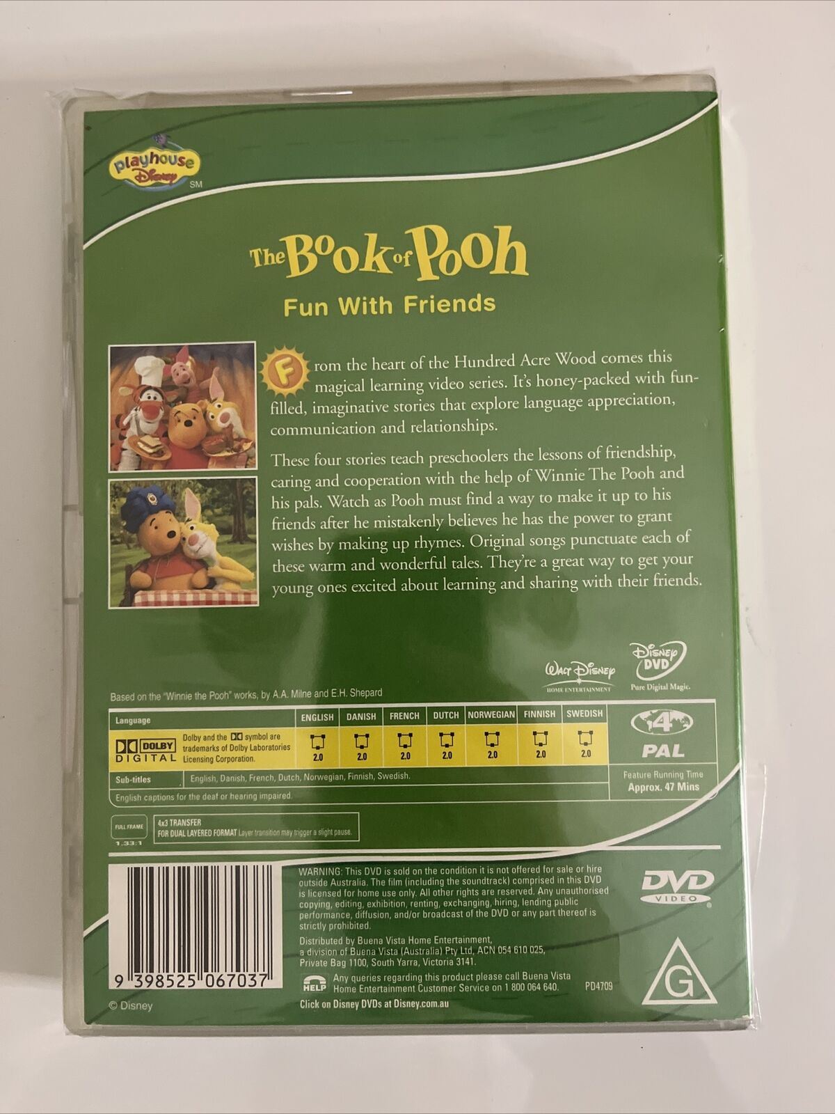 Book Of Pooh - Fun With Friends (DVD, 2000) Region 4