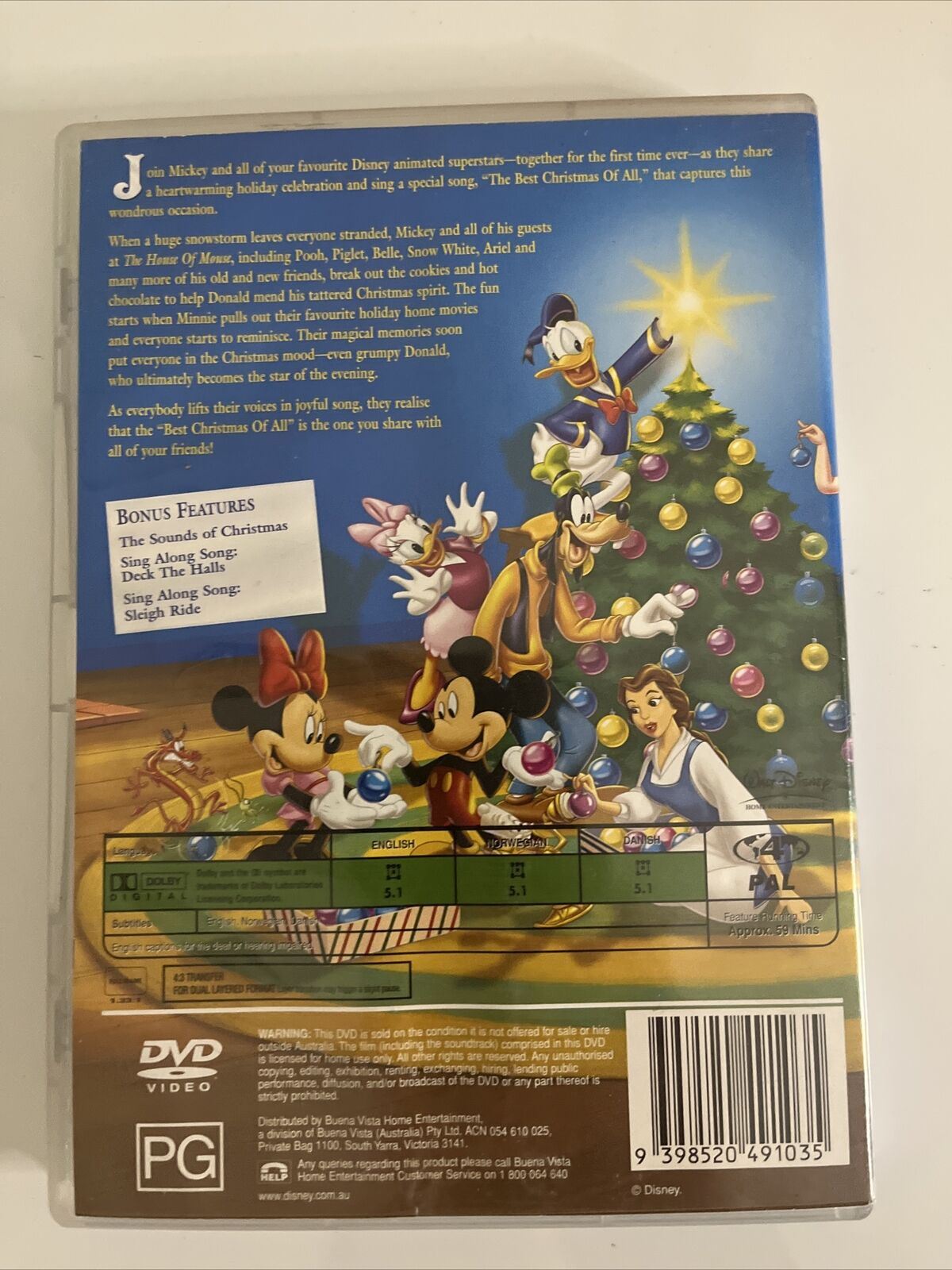 Mickey's Magical Christmas (DVD, 2001) Disney Animated Film Region 4