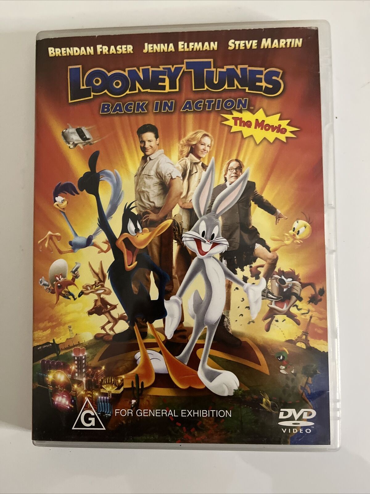 Looney Tunes Back In Action (DVD, 2003) Brendan Fraser, Jenna Elfman Region 4