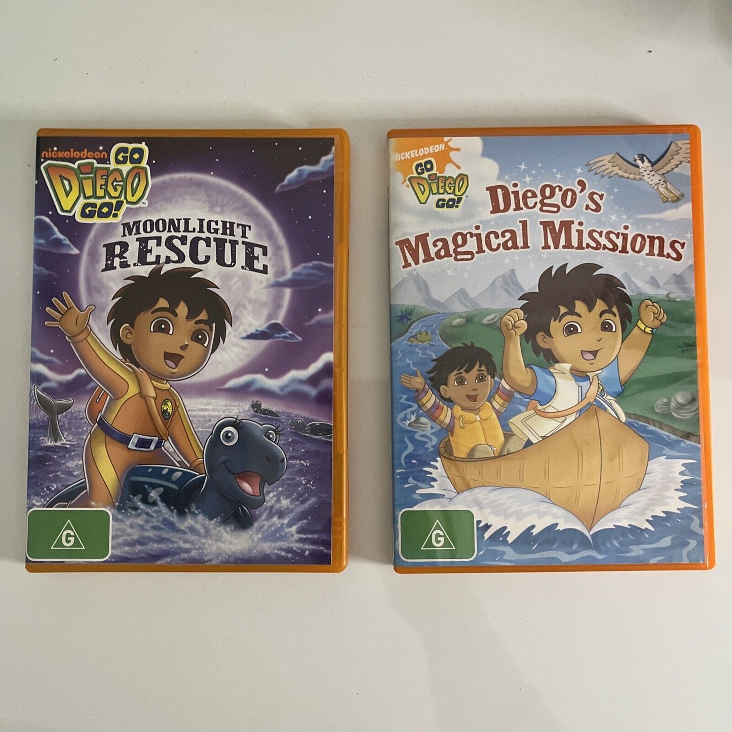 Go Diego Go! - Moonlight Rescue + Diego's Magical Missions (DVD, 2013) Region 4