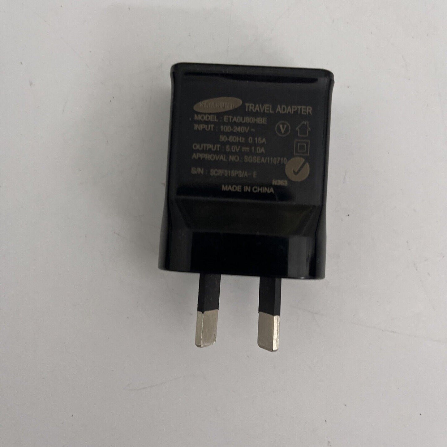 Genuine Samsung Travel Adapter ETA0U80HBE micro USB